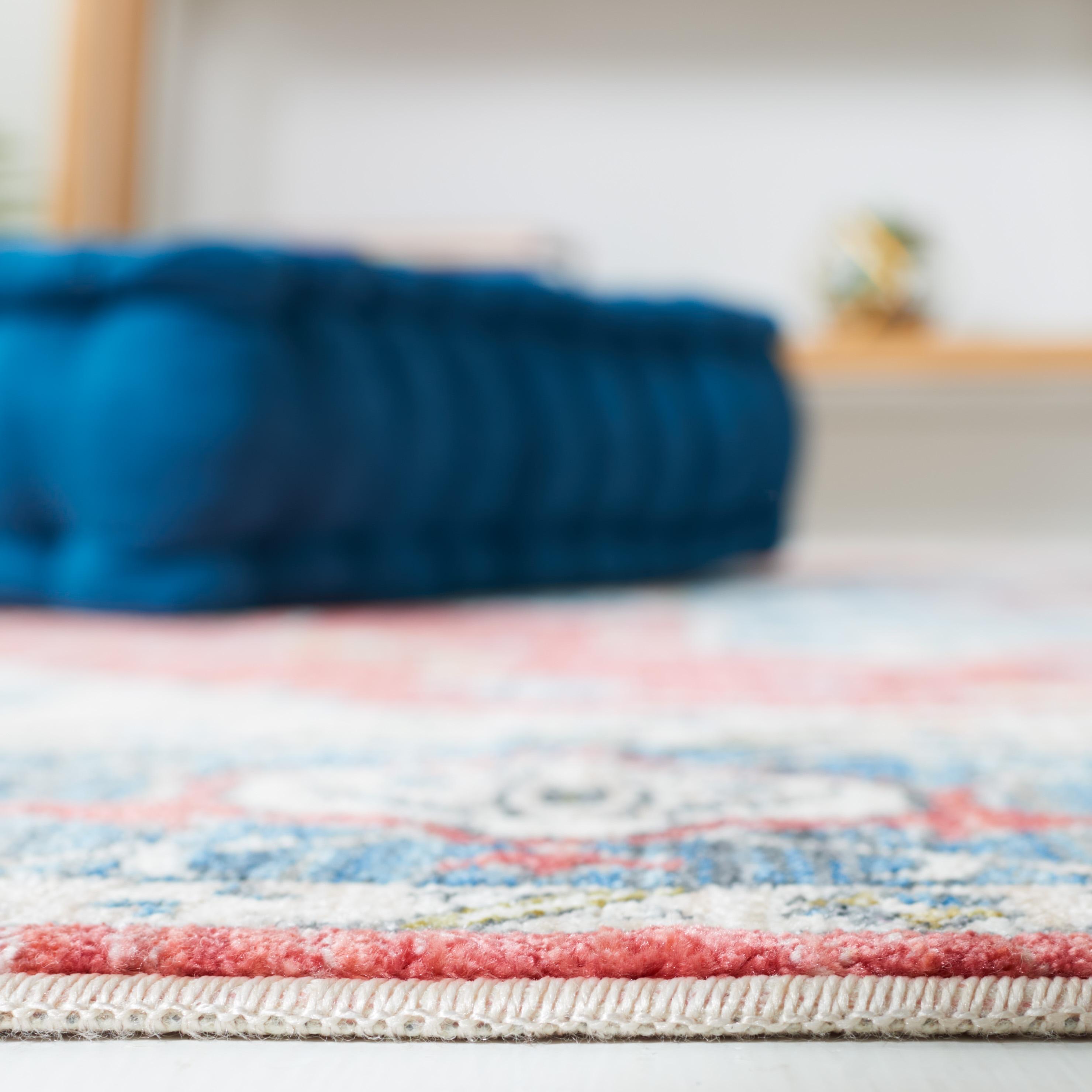 Vintage Persian VTP477 Power Loomed Runner Rug - Red/Blue - 2'2"x8' - Safavieh.