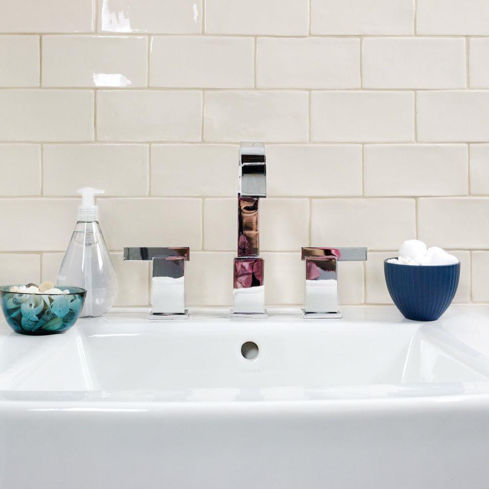 Barcelona 3x6 Blanco Polished Ceramic Subway Wall Tile (5.38 Sq. Ft. / Case)