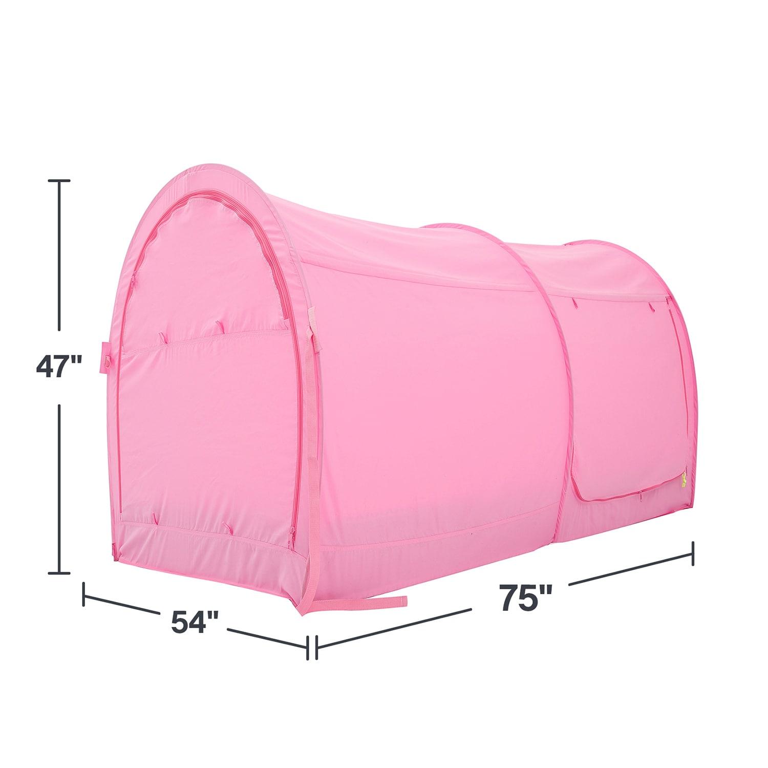 Alvantor Bed Tent Bed Canopy Full Size Tents for Girls boys Portable Tent Indoor Sleeping Tents 93% Blackout Bed Shelter Pink