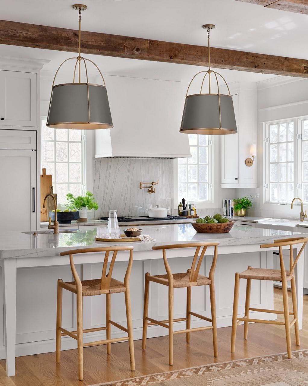 Moxie 4 Light Metal Dimmable Drum Chandelier