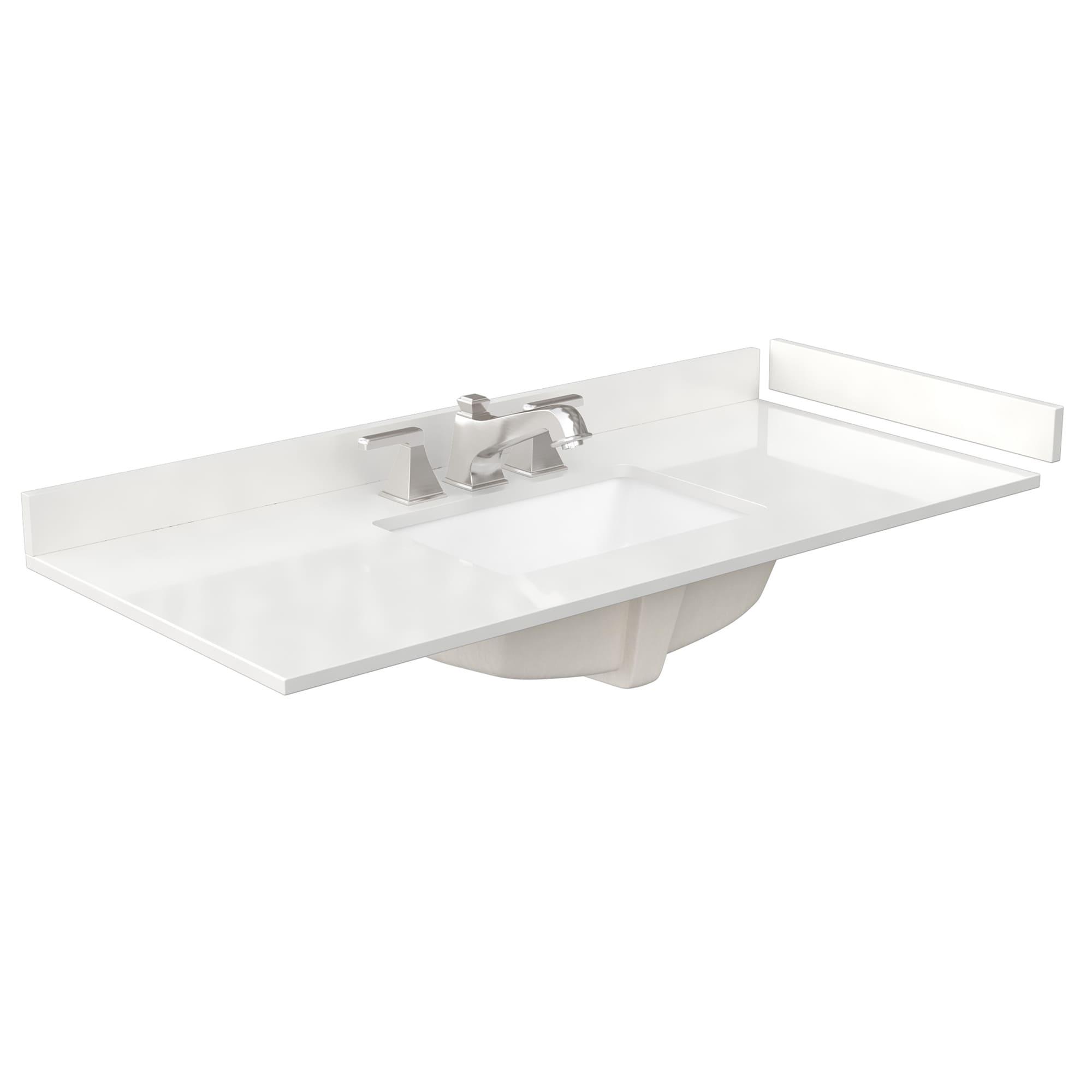 Wyndham Collection Avery 48'' Single Bathroom Vanity with Quartz Top