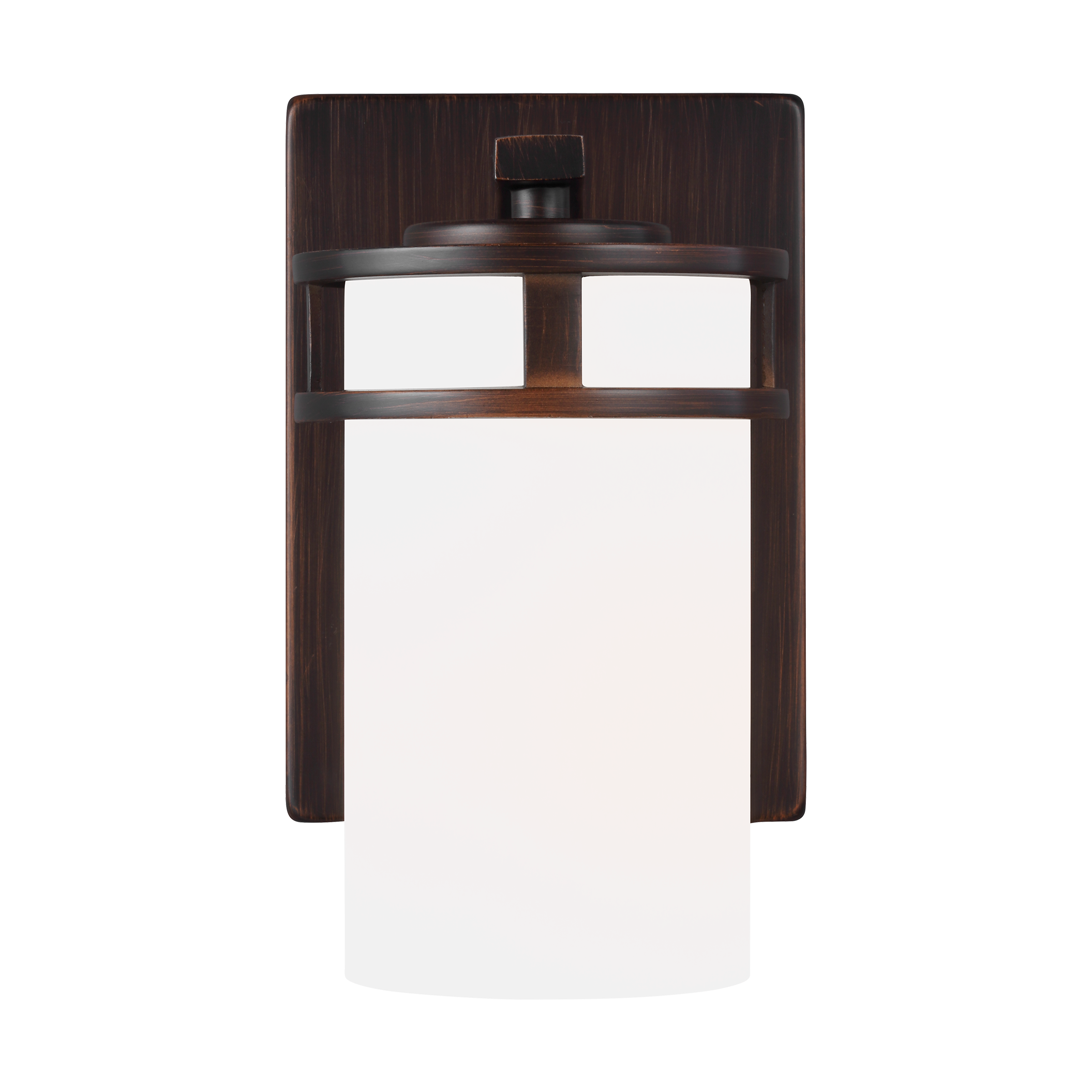 Generation Lighting 1-Light Robie Bath Fixture Wall Lamp Bronze 4121601-710, Bathroom Light Fixture for Home Decor, Vanity Light Fixture Uses A19 Standard or LED Light Bulbs