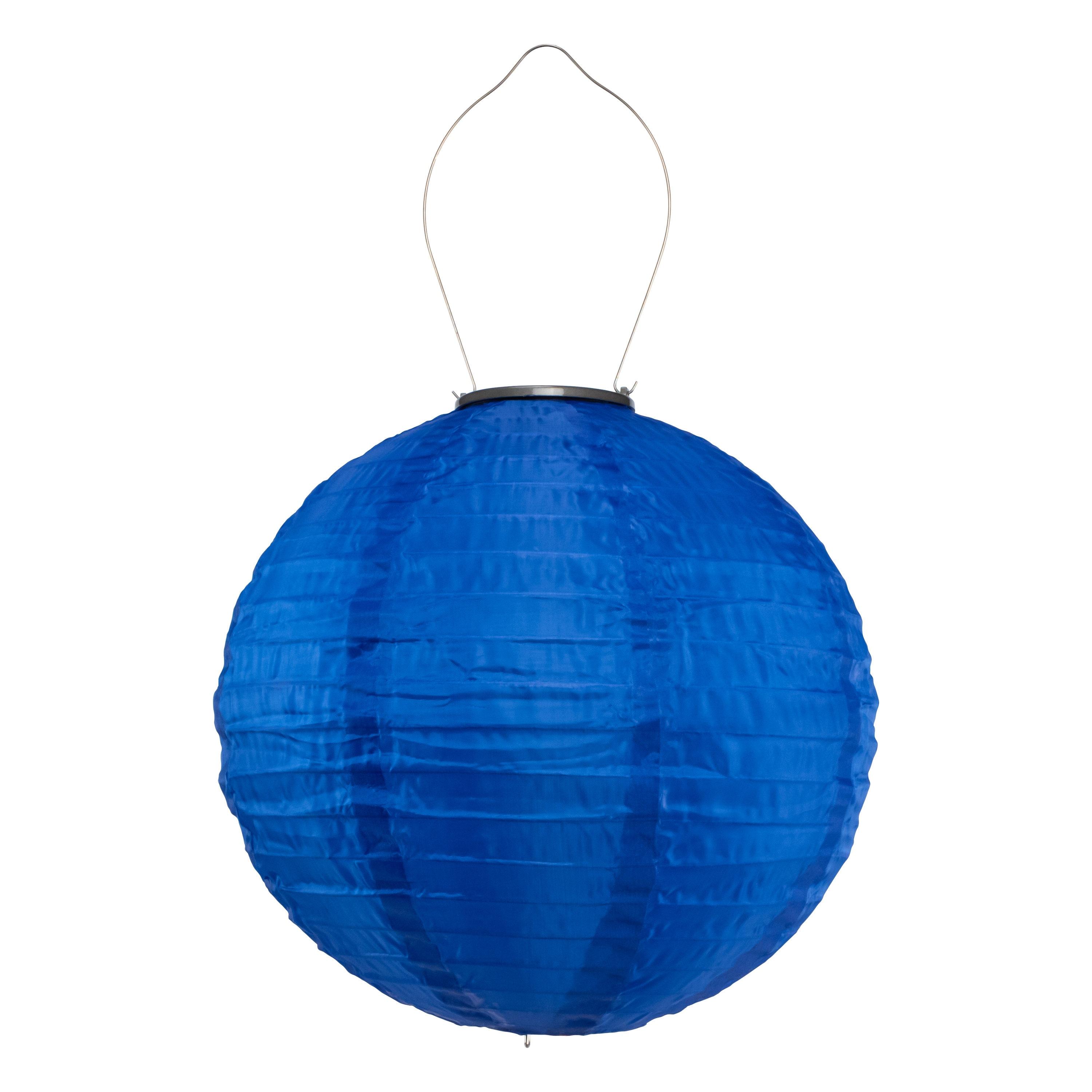 Allsop Home & Garden  Soji Globe Festival Solar Lantern, Cerulean Blue