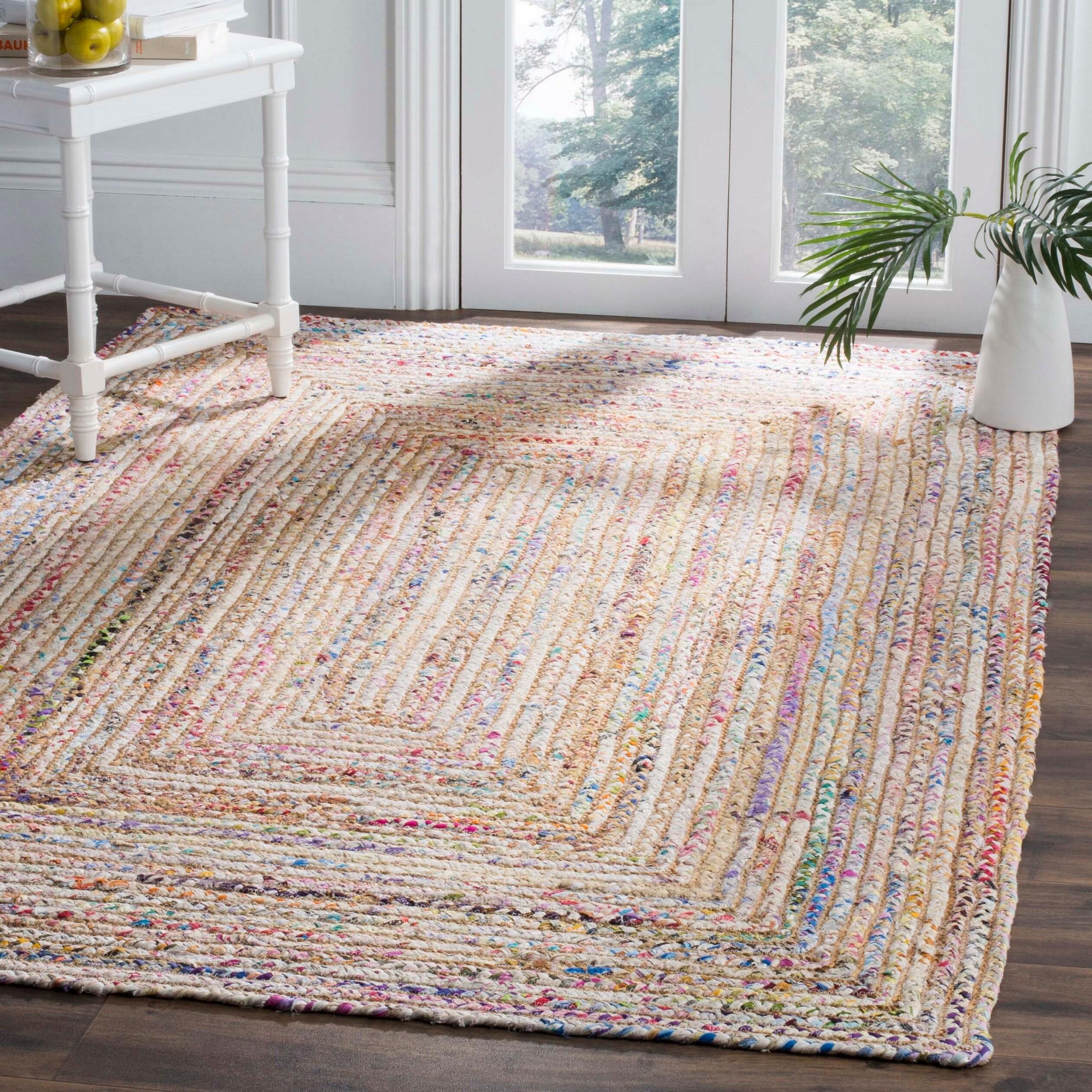 Cape Cod CAP202 Woven Indoor Accent Rug - Beige/Multi - 3'x5' - Safavieh