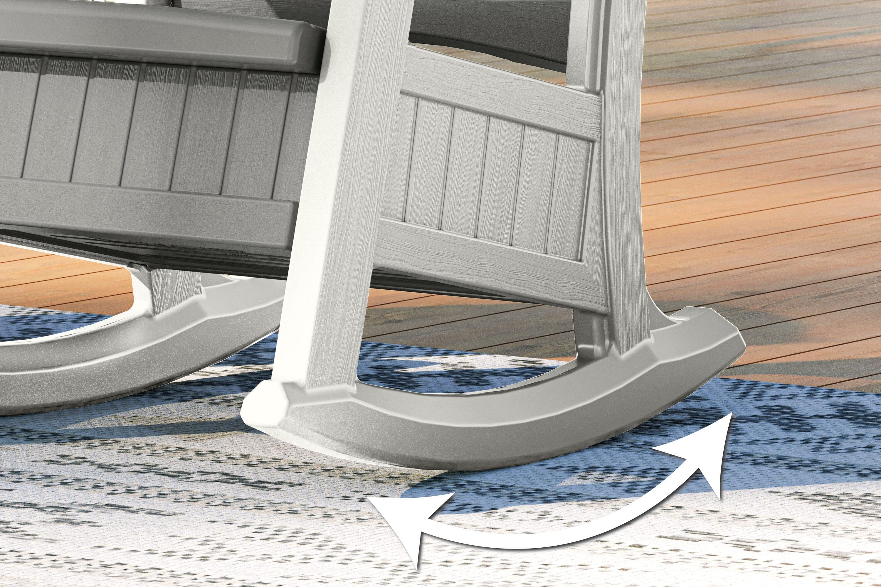 Suncast Suncast Outdoor Rocking Chair with Storage