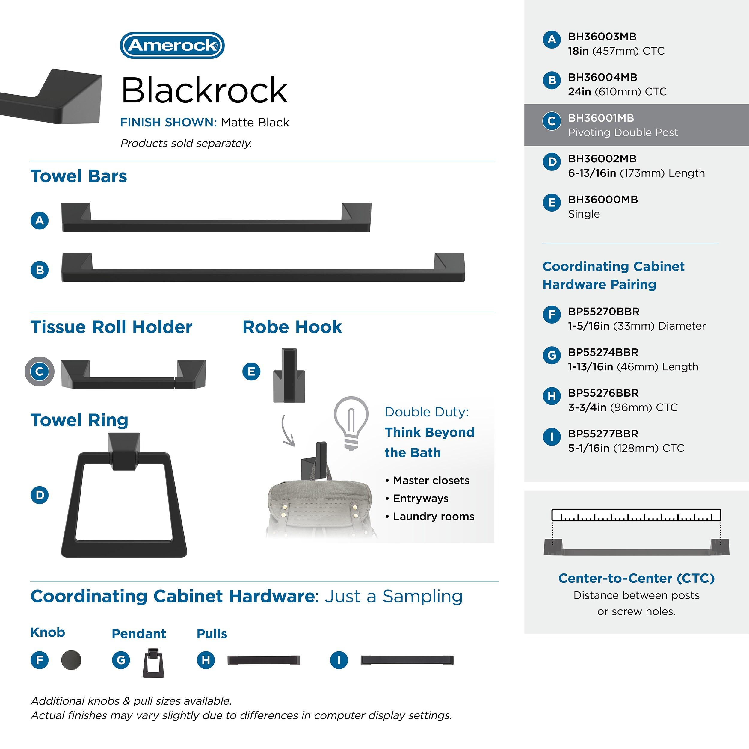 Blackrock Wall Mount Toilet Paper Holder