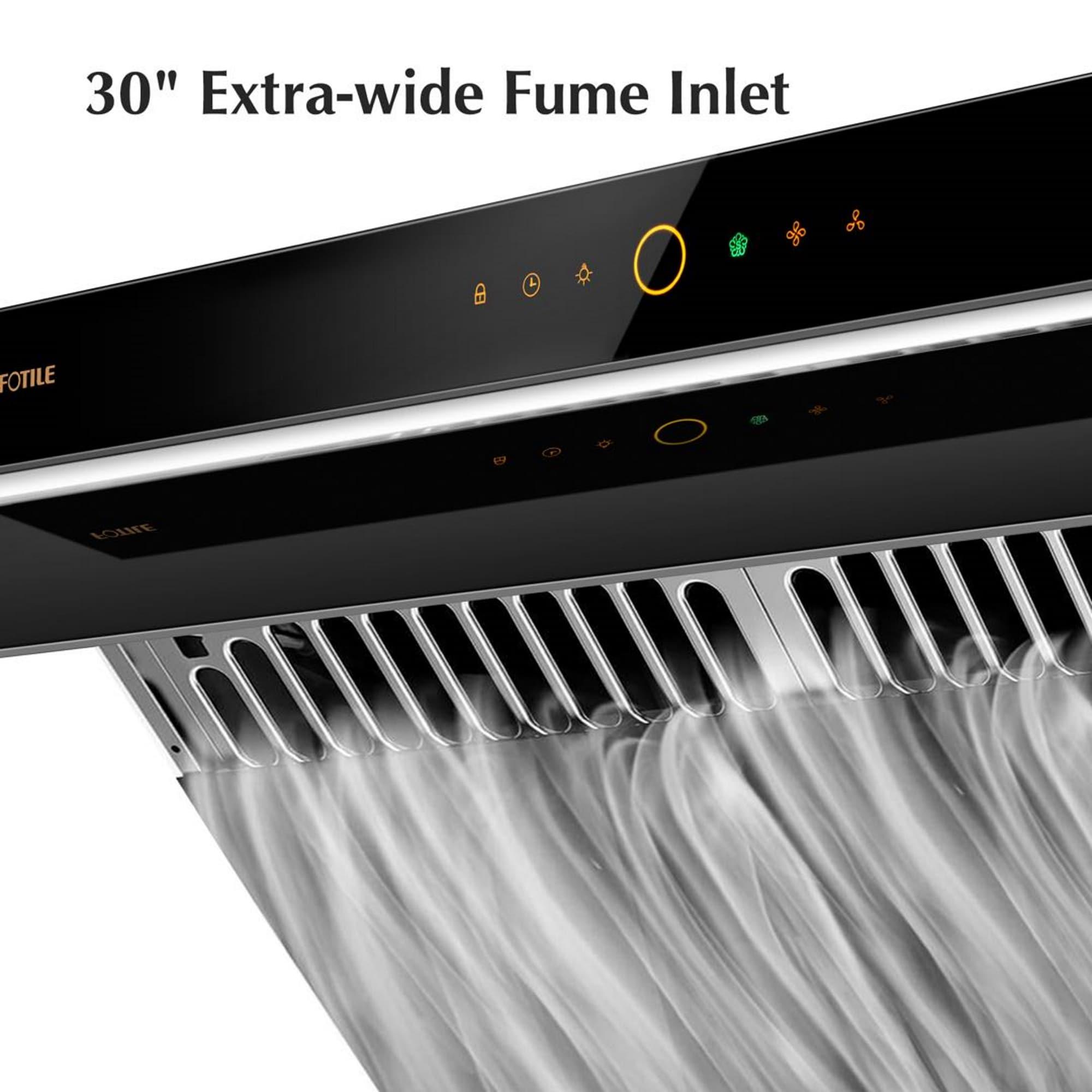 FOTILE Stainless Steel 1000 CFM Ducted (Vented) Wall Range Hood with Baffle Filter