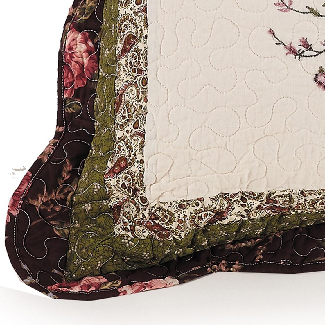 Modern Heirloom Brooke Embroidered Floral Single Pillow Sham