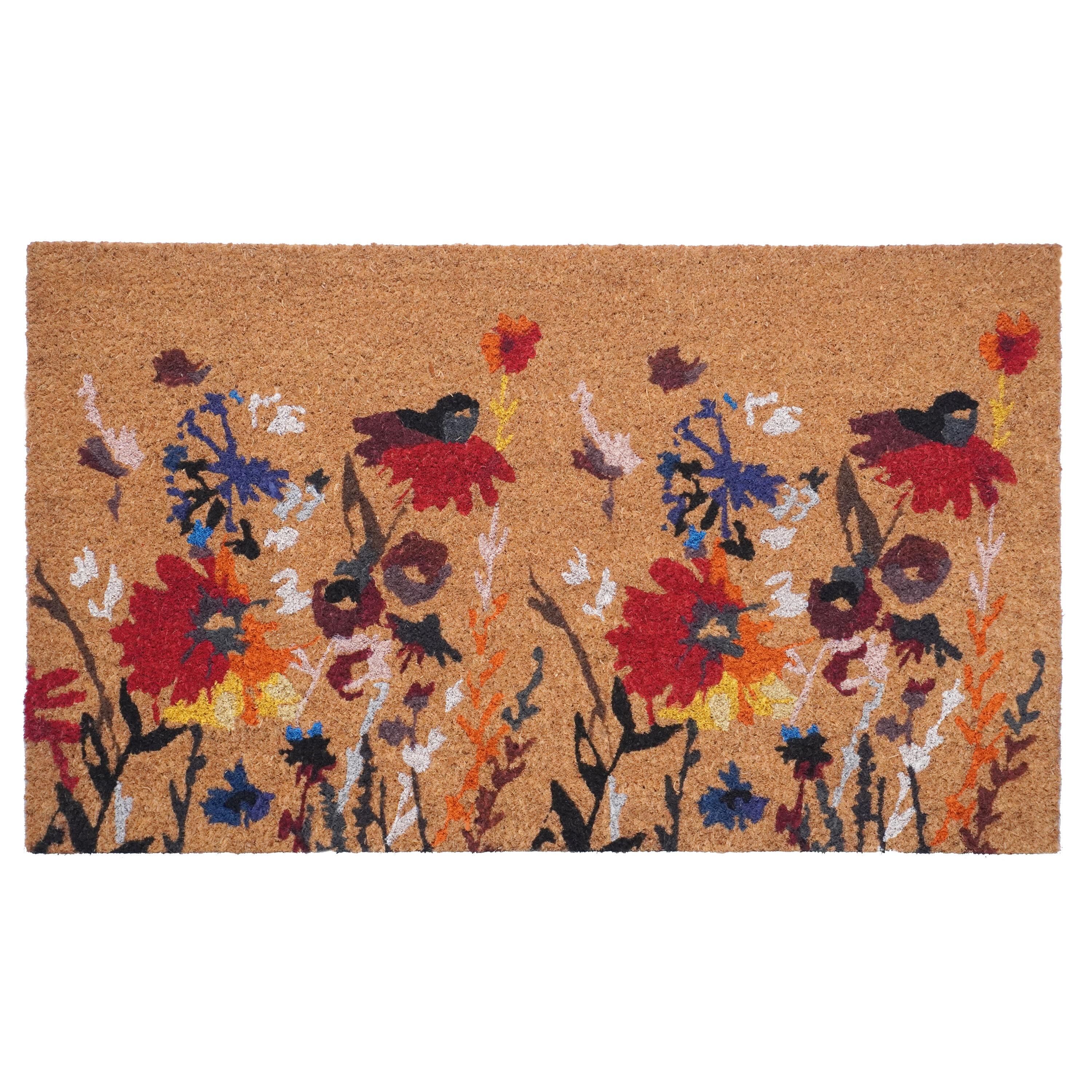 Calloway Mills Floral Non-Slip Indoor Outdoor Door Mat & Reviews | Birch Lane