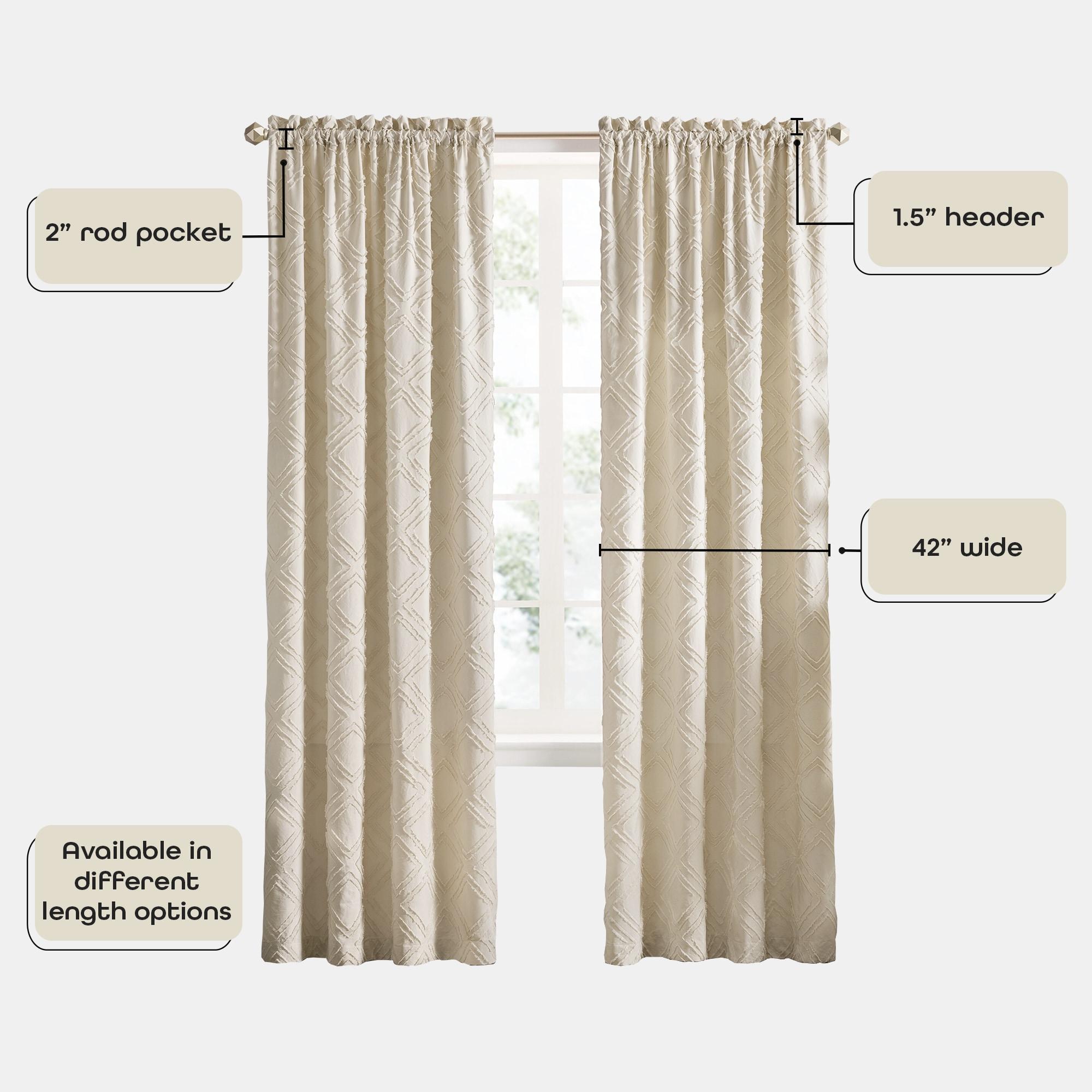 Achim Importing Co Polyester Semi Sheer Curtain Single Panel