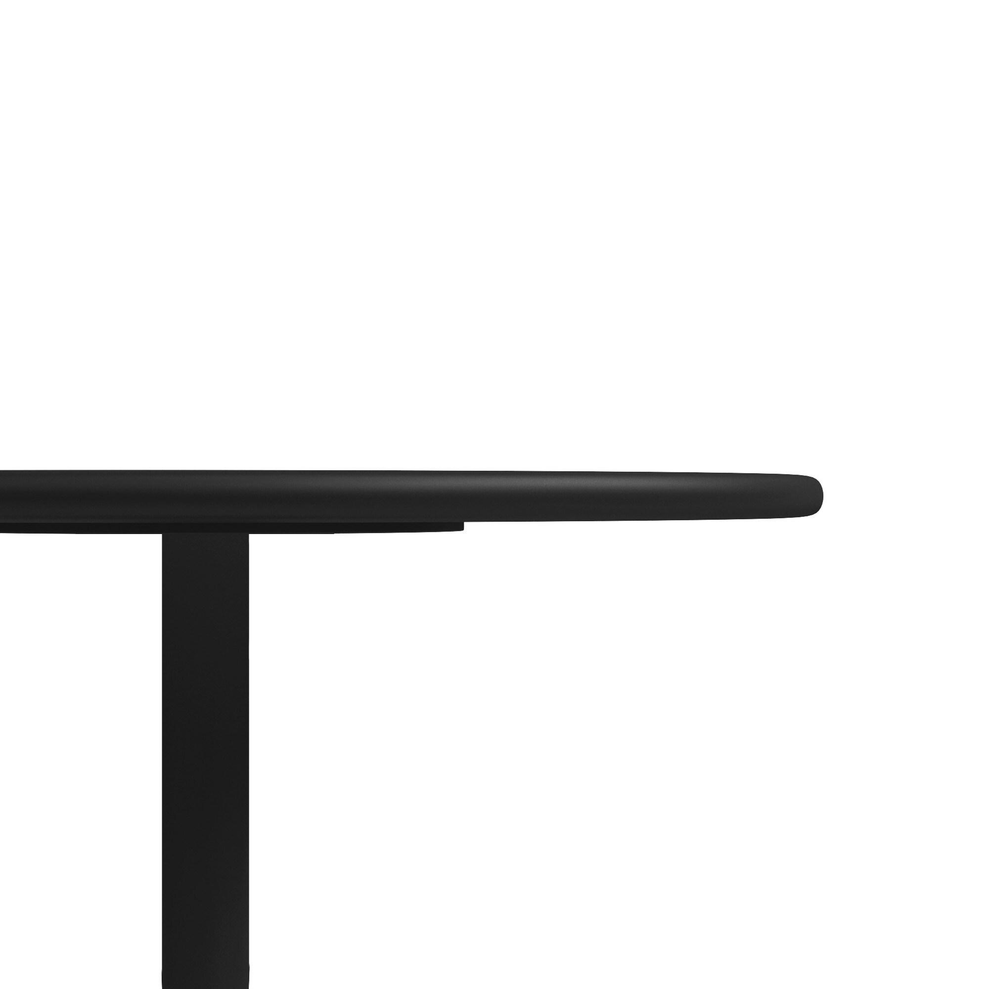 Kurv™ Series Mid-Century Modern Design Bistro Table + Kurv™ Dining Chair Set of 2 - Black