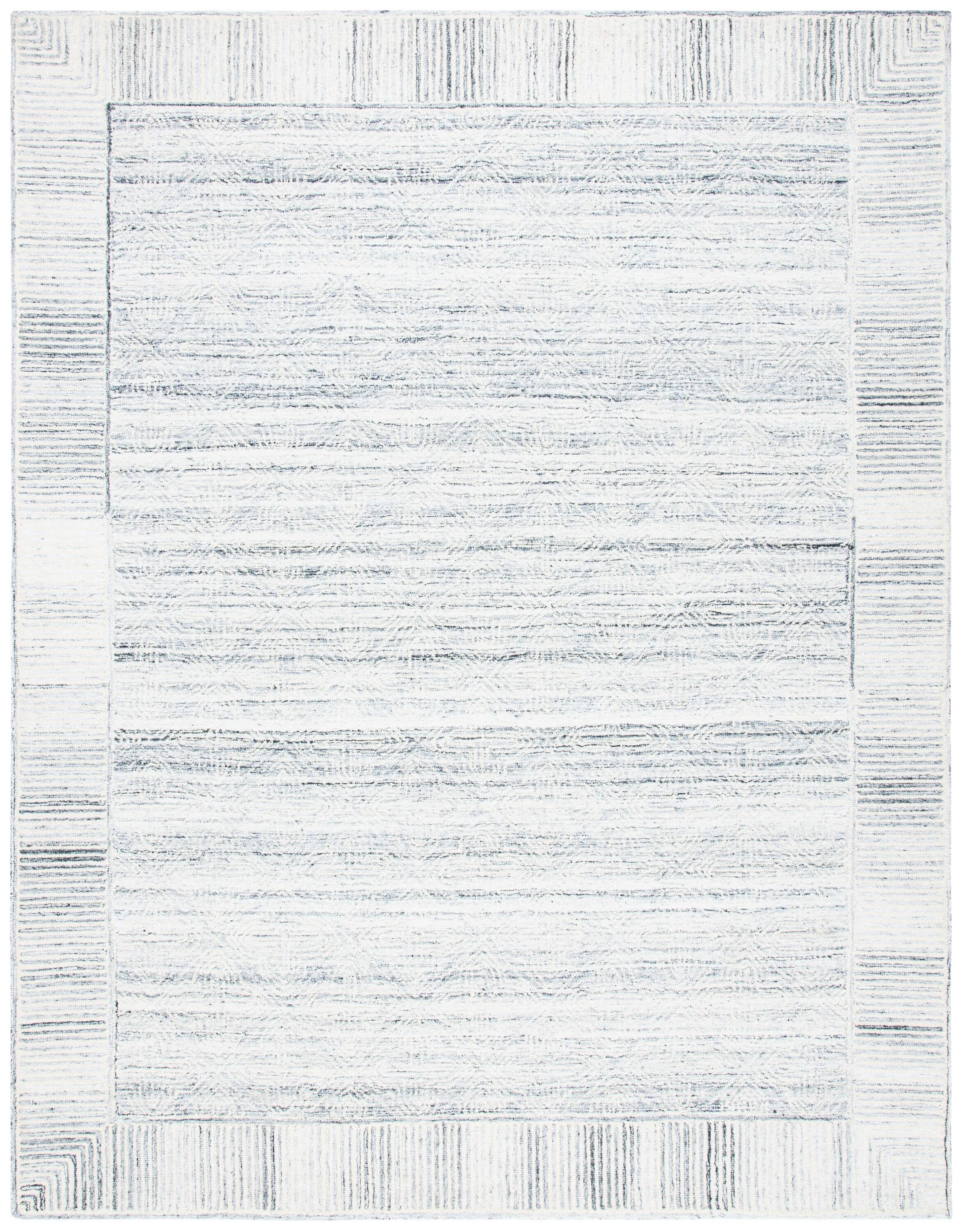 Roslyn ROS804 Hand Tufted Area Rug - Grey/Ivory - 8'x10' - Safavieh.