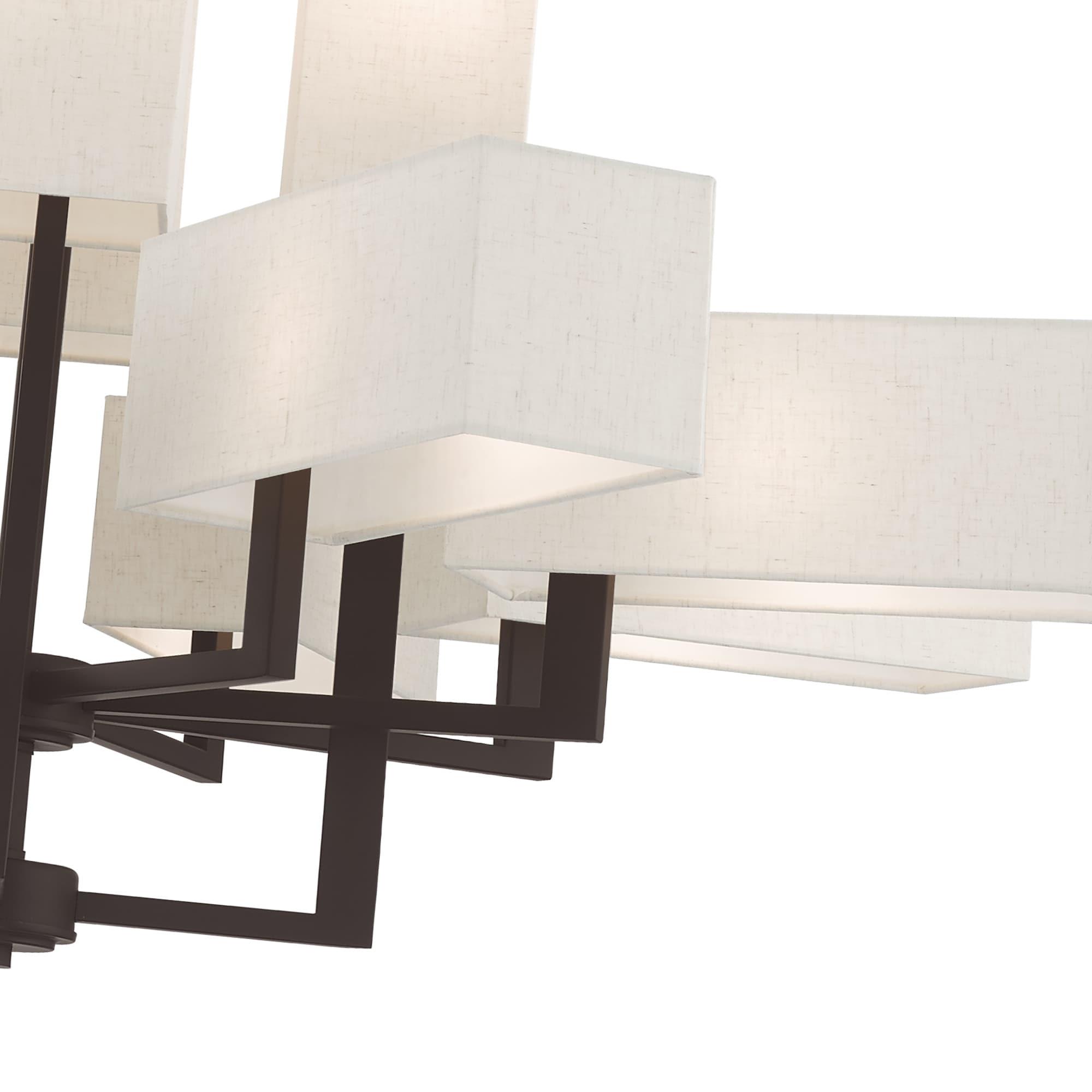 Livex Lighting Rubix 12 - Light Chandelier in  Bronze