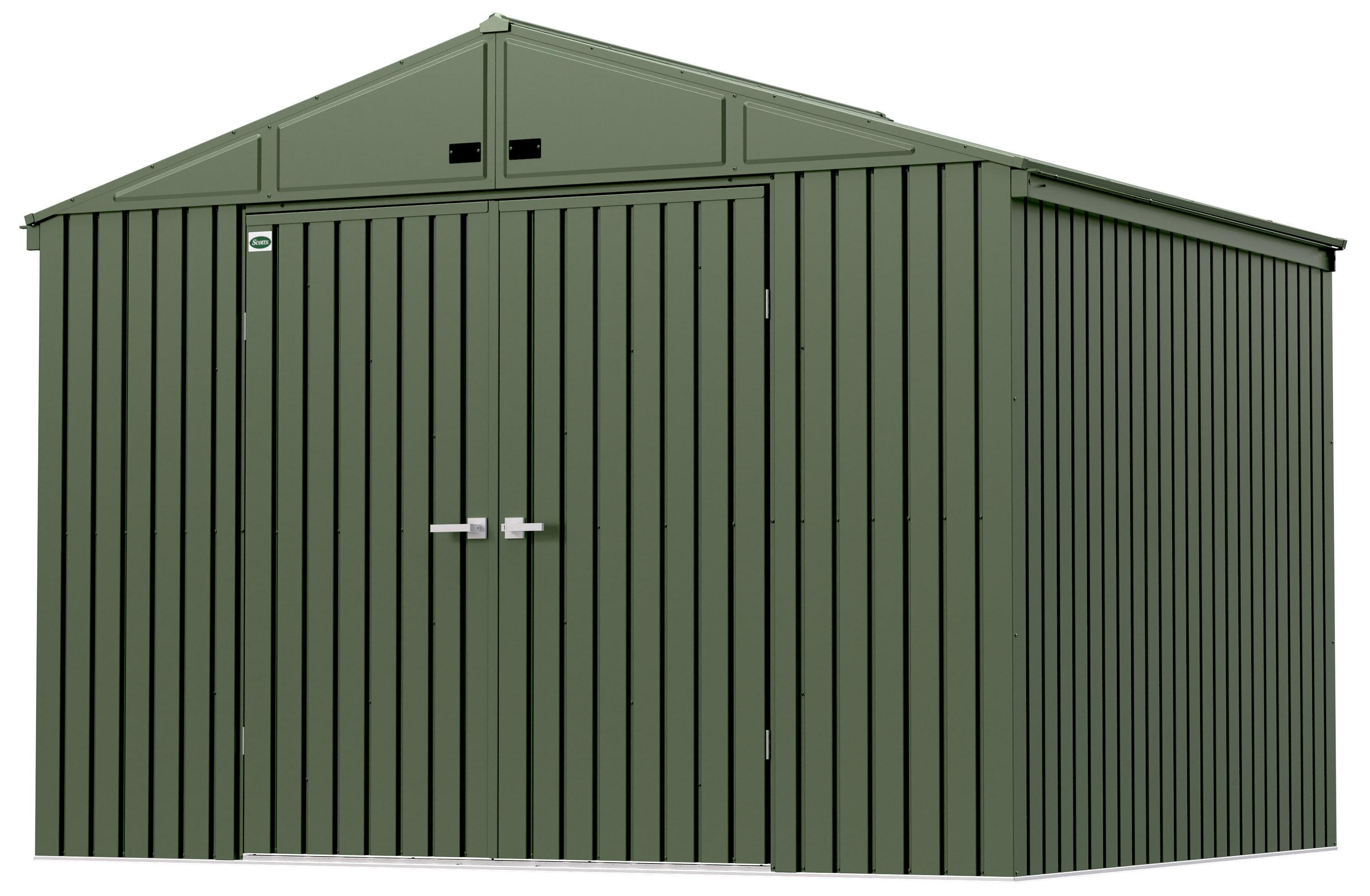 Scotts Lawn Care Storage Shed, 10x8, Green