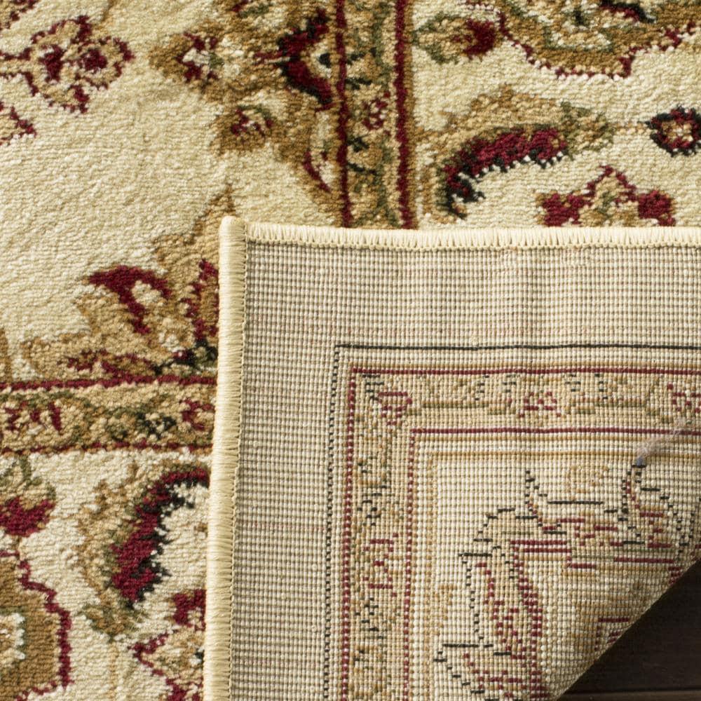 Lyndhurst LNH216 Power Loomed Area Rug - Ivory/Ivory - 6'x6' - Safavieh.
