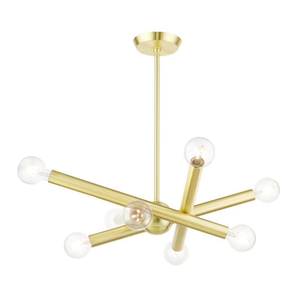 Livex Lighting Stafford 8 - Light Chandelier in  Satin Brass