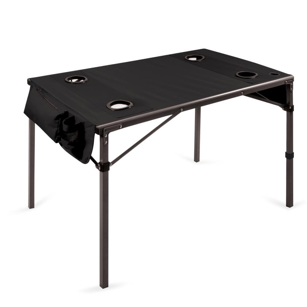 Picnic Time Canvas Travel Table - Black