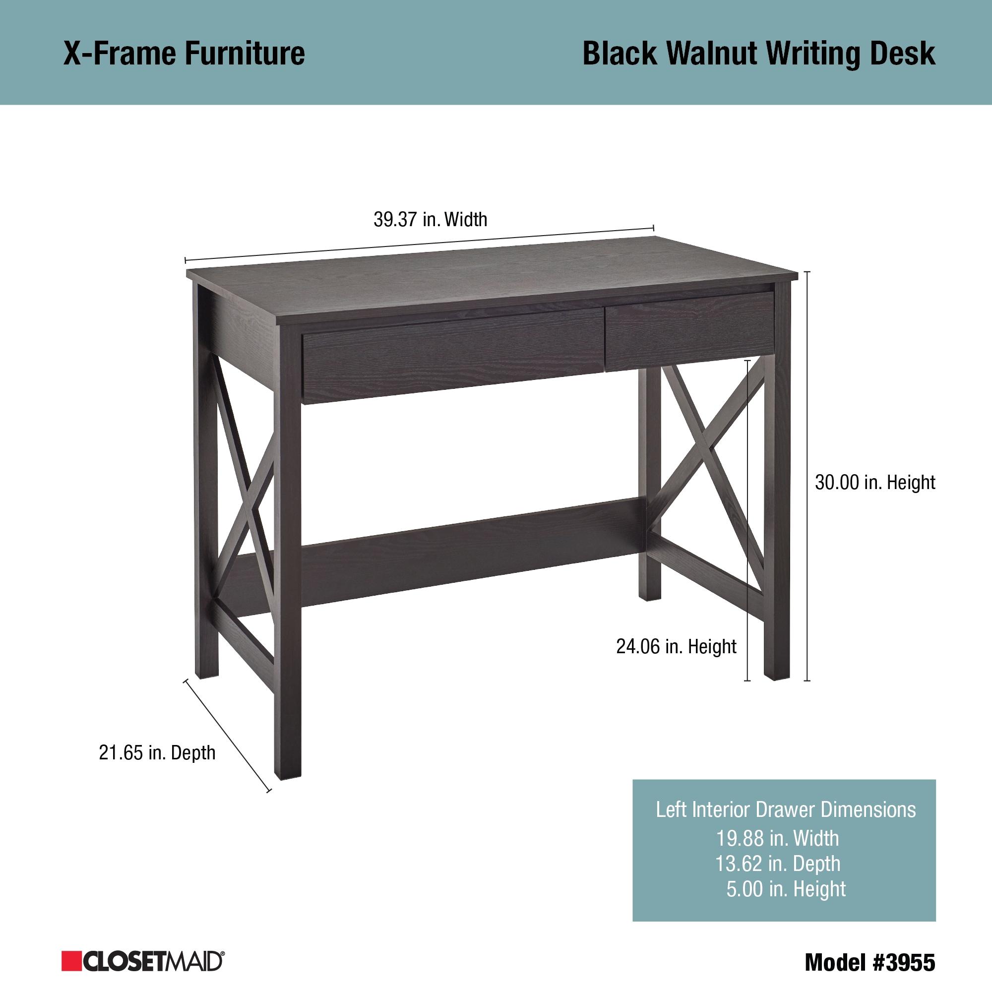 ClosetMaid X-Frame Furniture Writing Desk