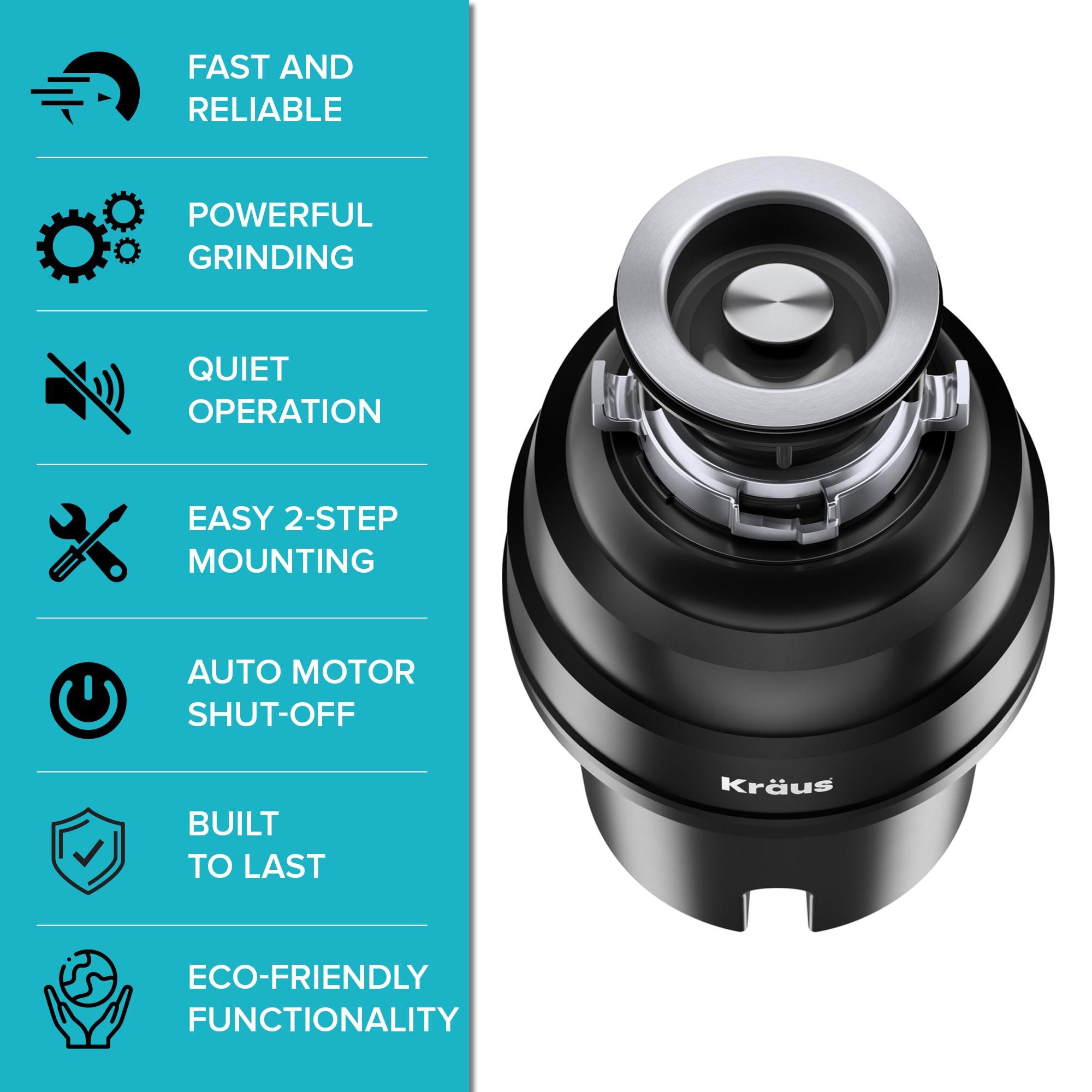 KRAUS Standard PRO™ Gauge Undermount Kitchen Sink with WasteGuard™ Garbage Disposal