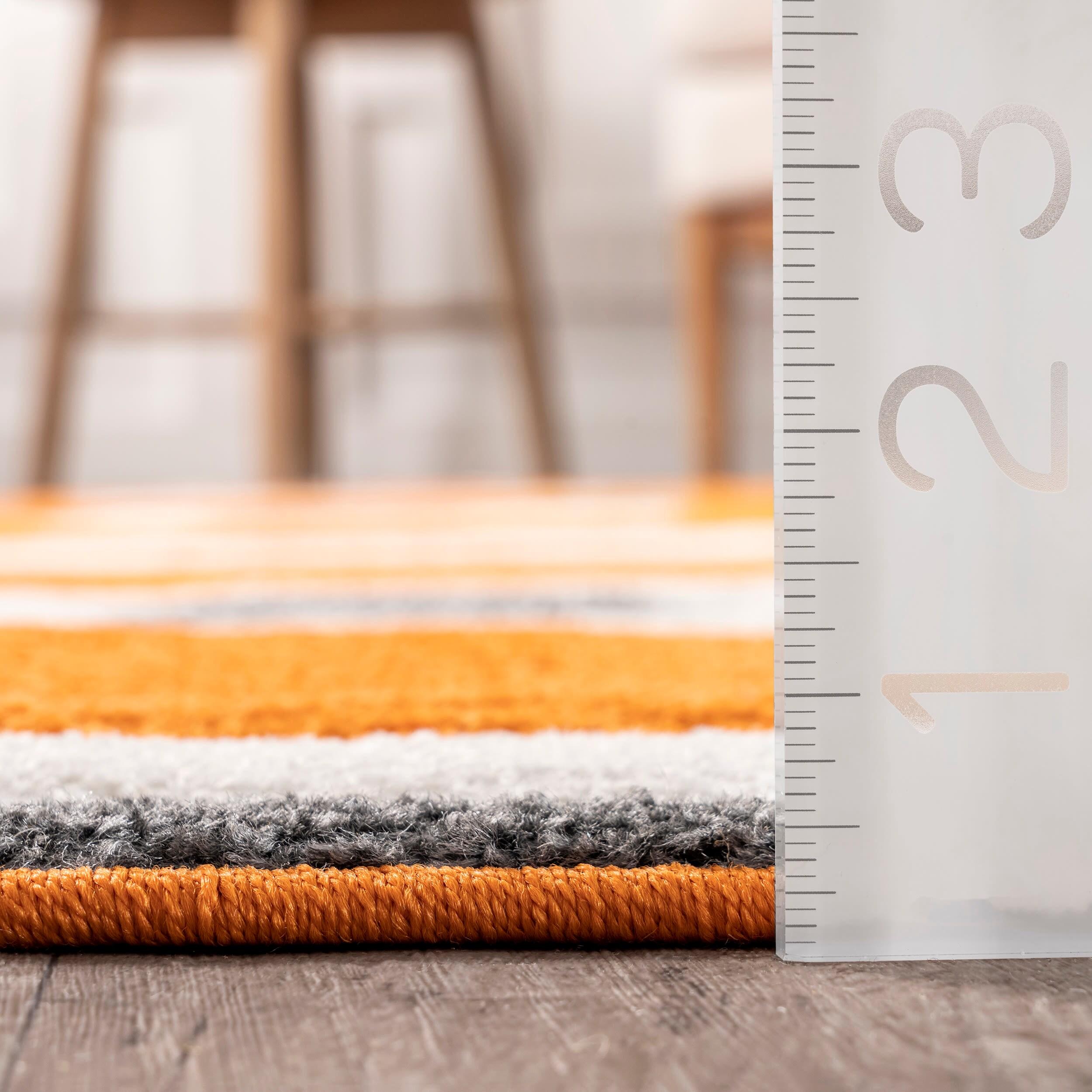 nuLOOM Gabriela Contemporary Accent Rug, 3' x 5', Deep Orange
