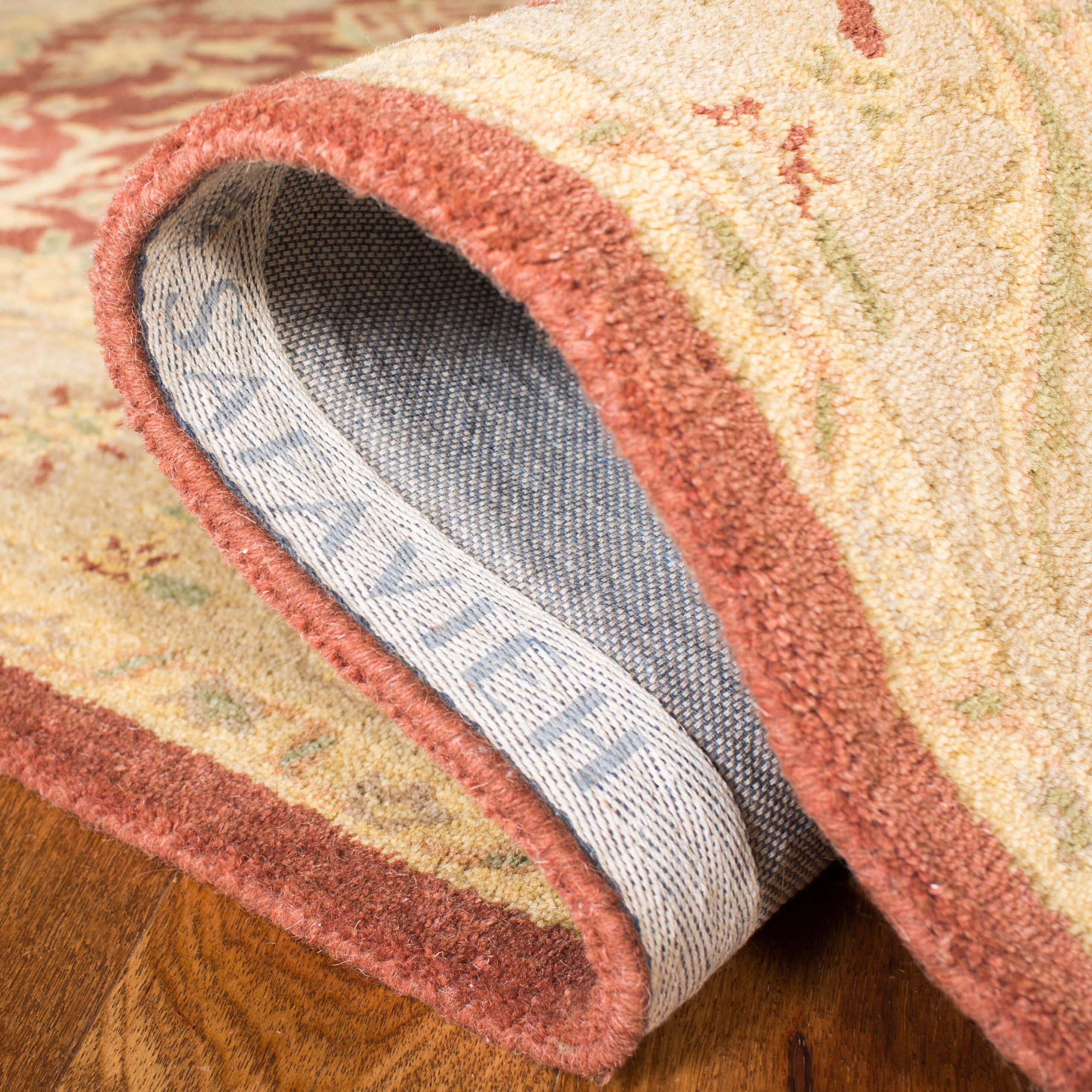 SAFAVIEH Antiquity Toireasa Traditional Floral Wool Runner Rug, Rust, 2'3" x 12'