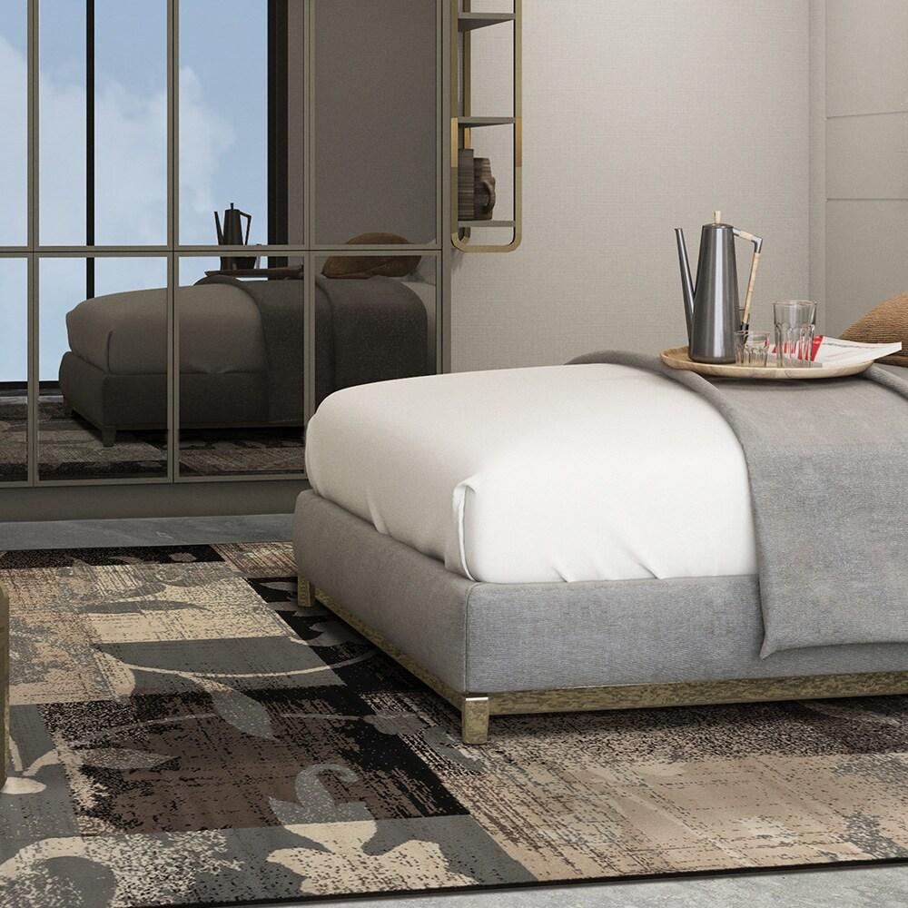 Superior Pastiche Floral Indoor Area Rug, 3' x 5', Beige