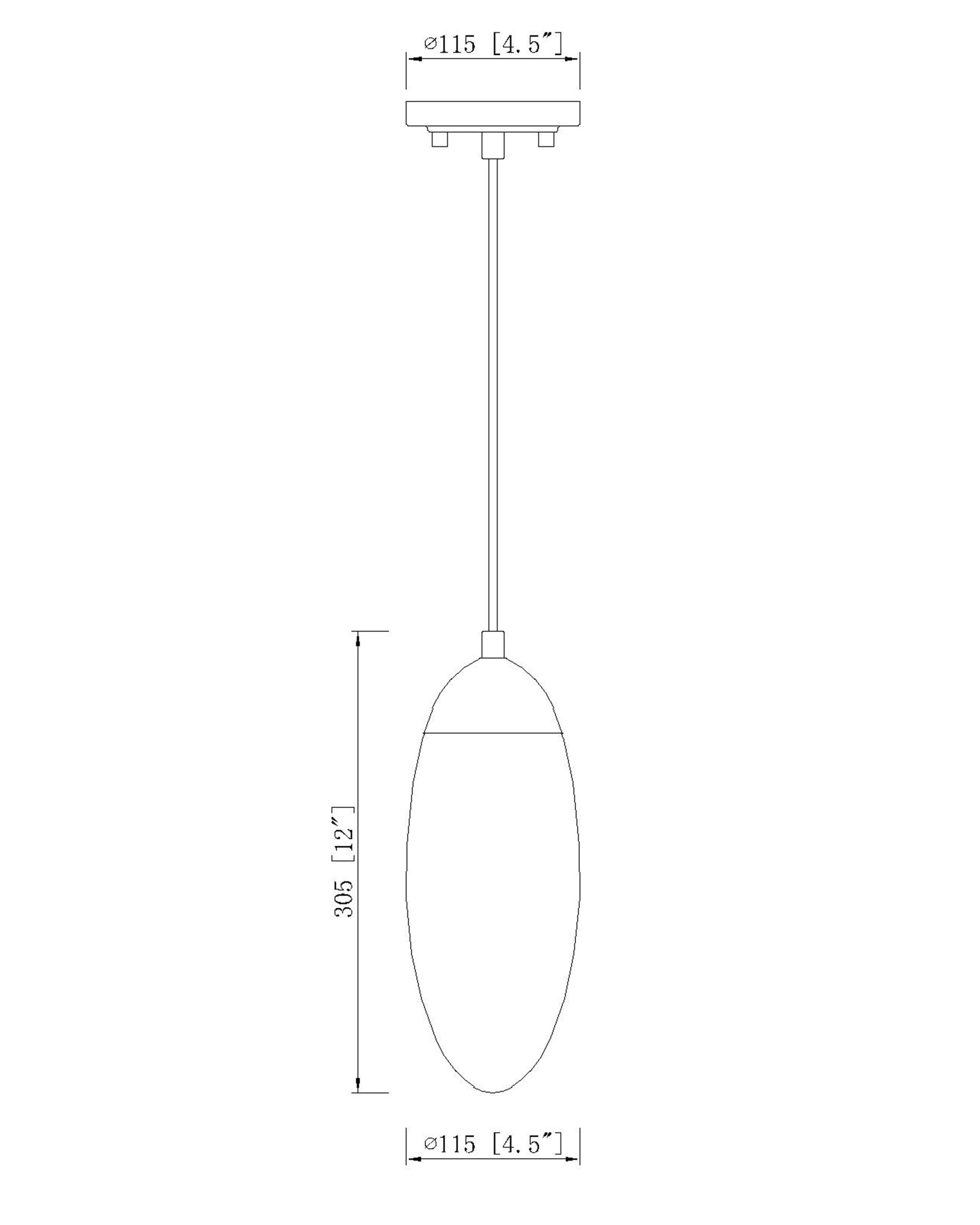 Z-Lite Arden 1 - Light Pendant in  Matte Black