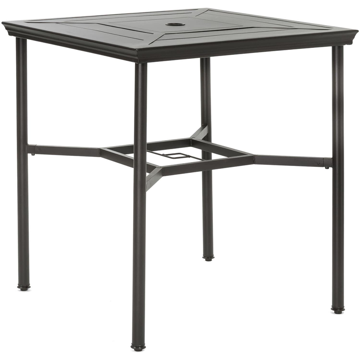 Hanover Montclair 3 Pcs Steel Outdoor High-Dining Set, Navy Blue