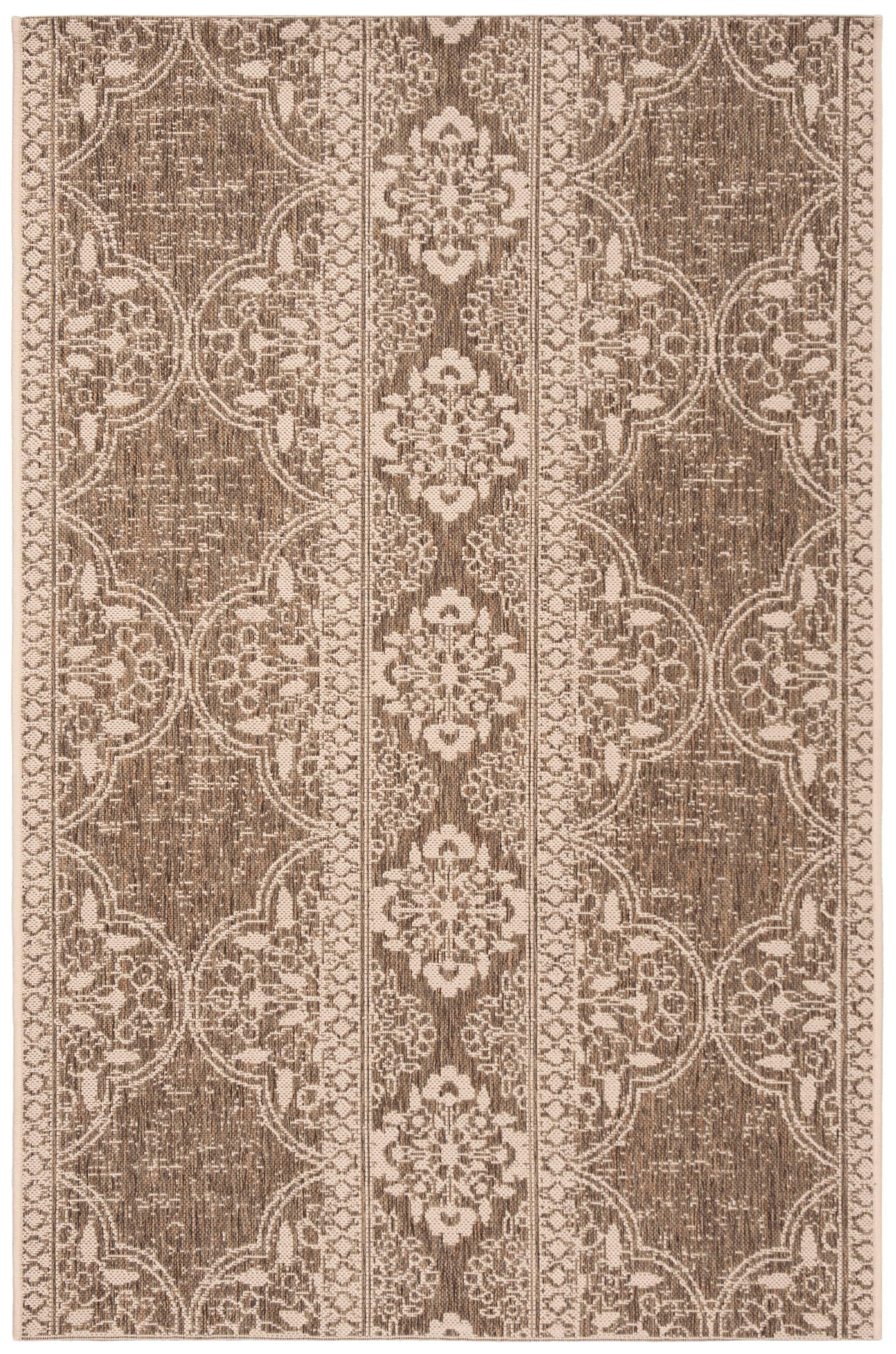 SAFAVIEH Beach House Kiaran Southwestern Indoor/Outdoor Area Rug Cream/Beige, 3' x 5'