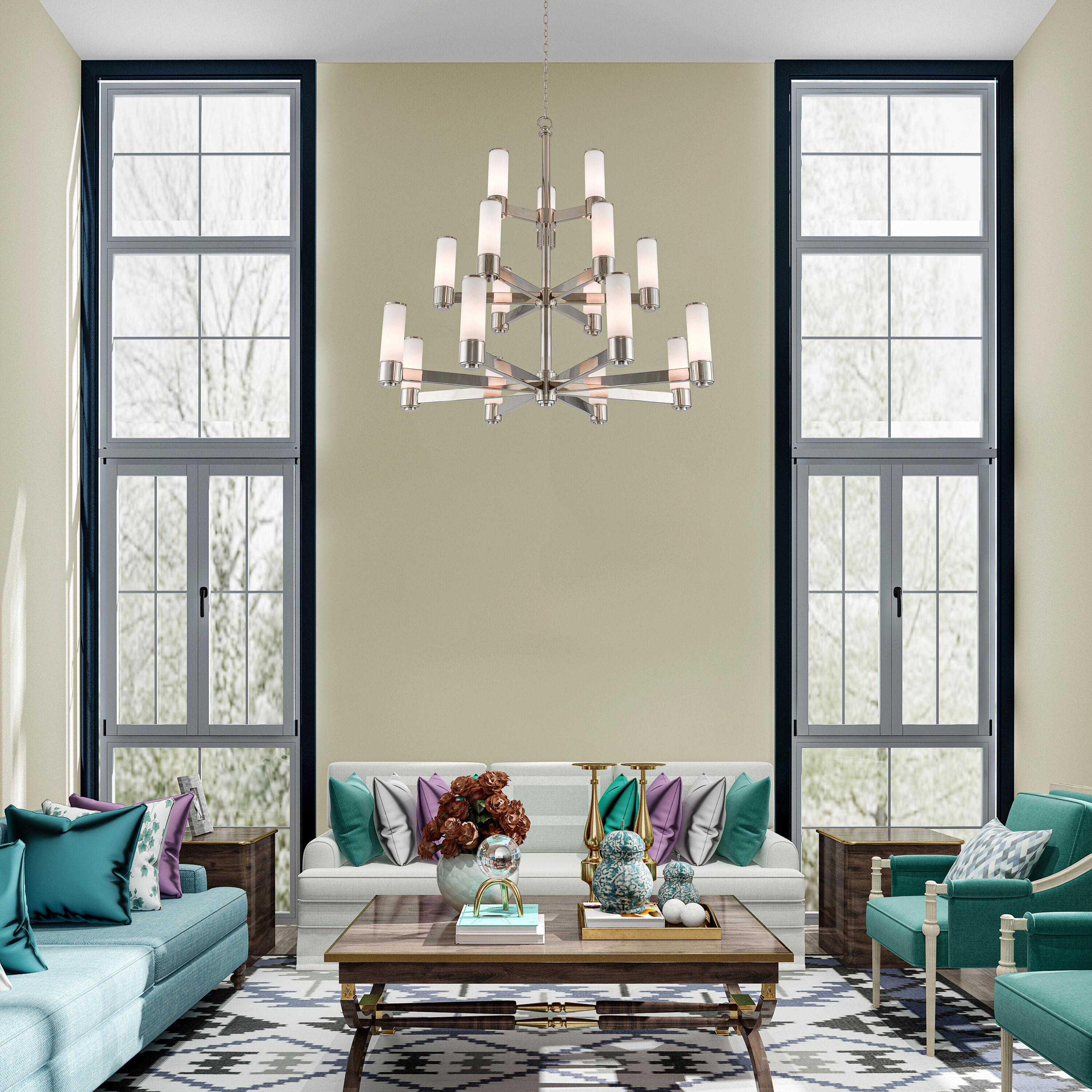 Livex Lighting - Weston - 17 Light Foyer Chandelier in Contemporary Style - 44