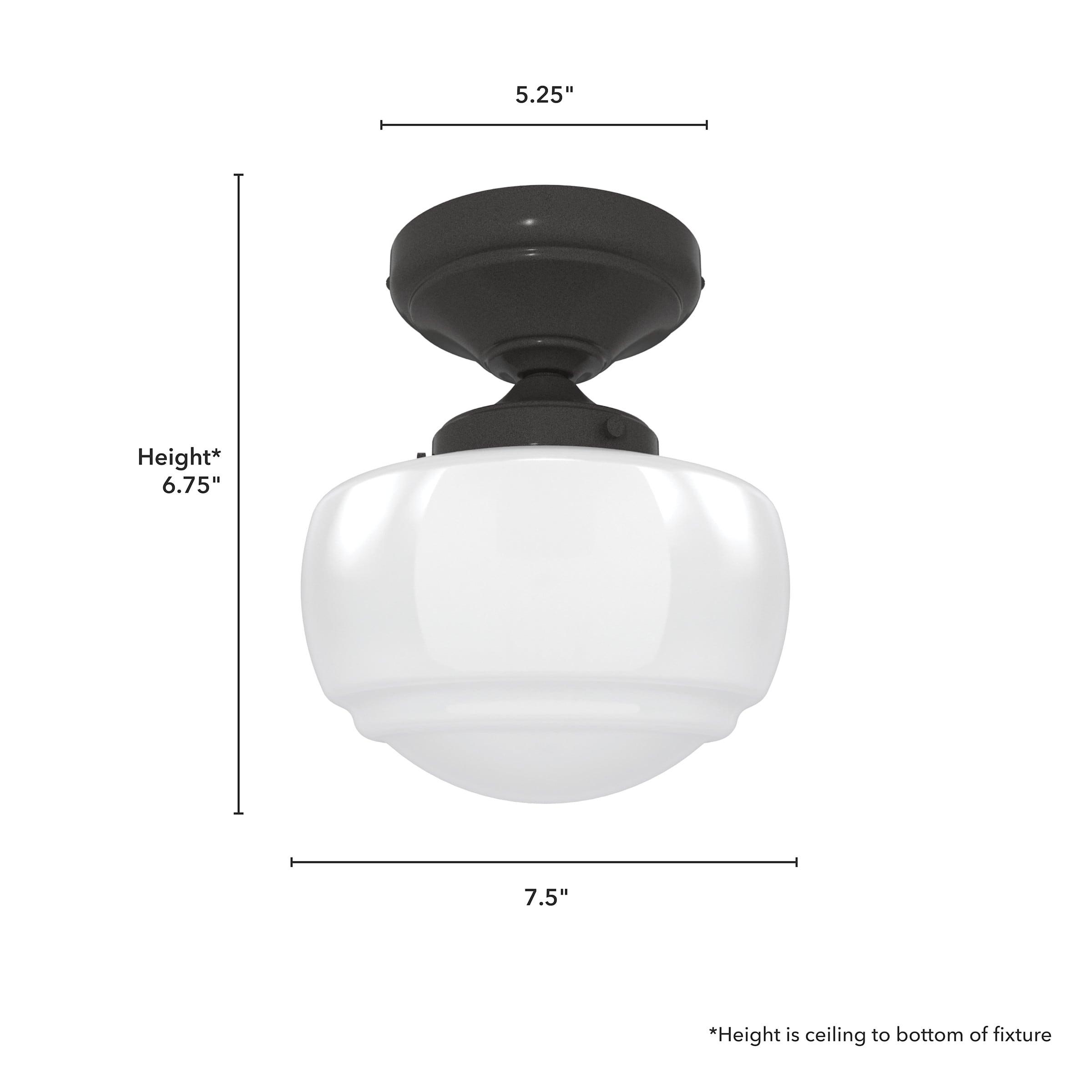 Hunter Saddle Creek 1 Light Mini Flush Mount Ceiling Light Fixture