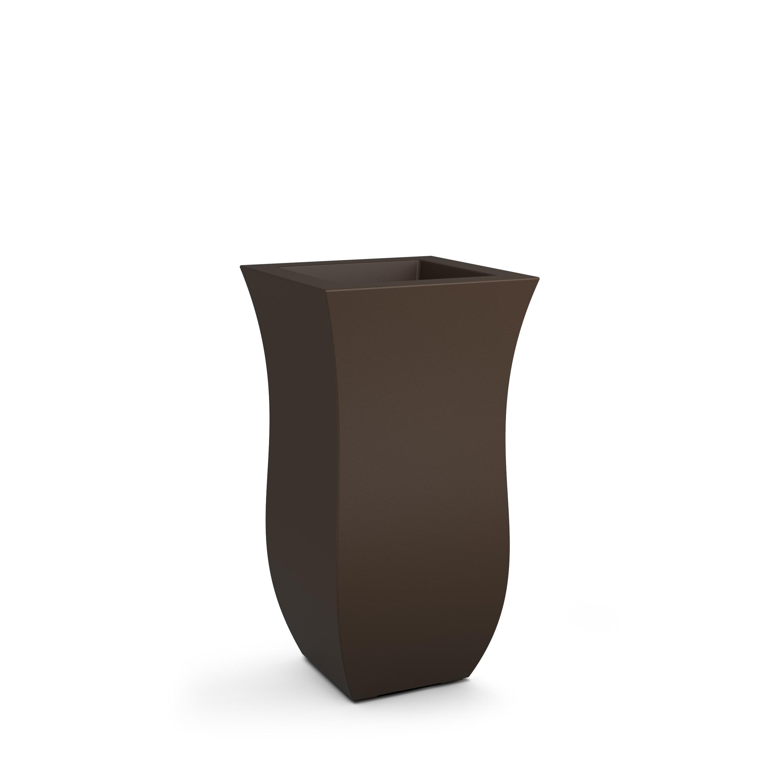 Mayne Valencia 30" x 16" x 16" Tall Polyethylene Planter - Espresso
