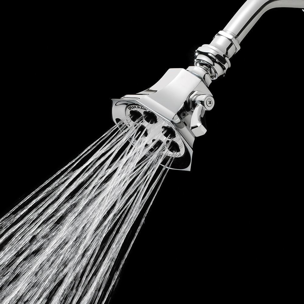 Speakman S-2255-E2 Vintage Anystream Adjustable 2.0 GPM Solid Brass Shower Head, Polished Chrome