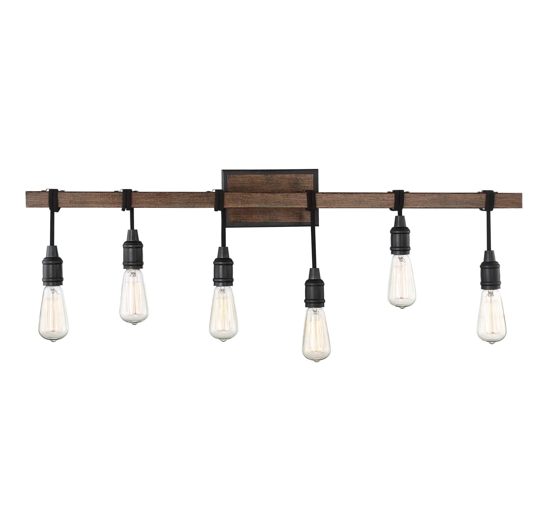 Savoy House Burgess 6 - Light Vanity in  Durango