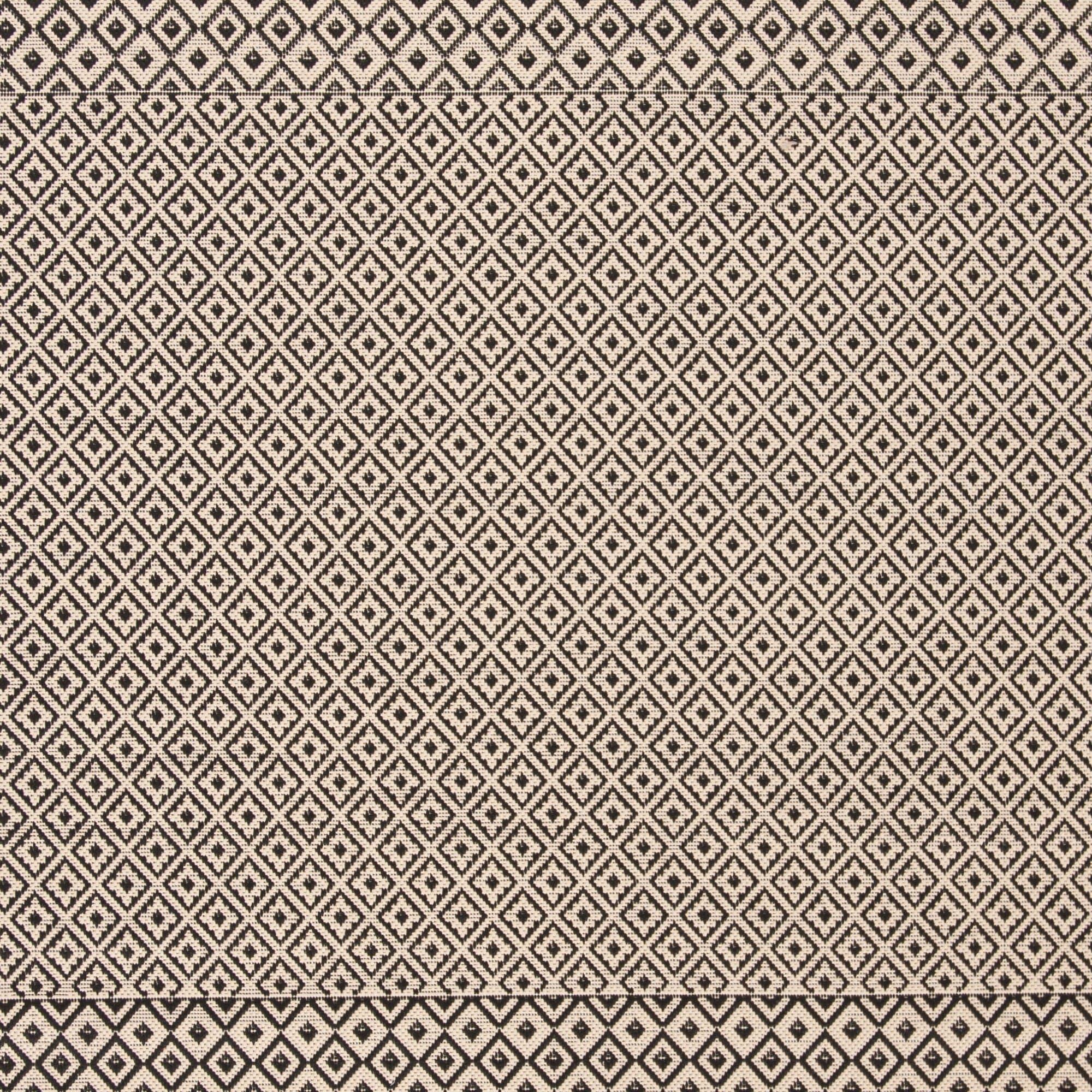Courtyard CY6235 Power Loomed Indoor and Outdoor Runner Rug - Beige/Black - 2'3"x12' - Safavieh