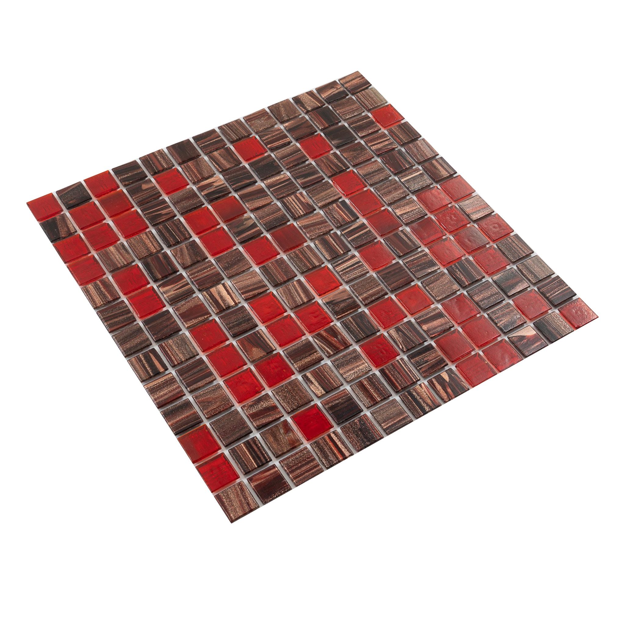 Mingles 0.8" x 0.8" Glass Grid Mosaic Wall & Floor Tile