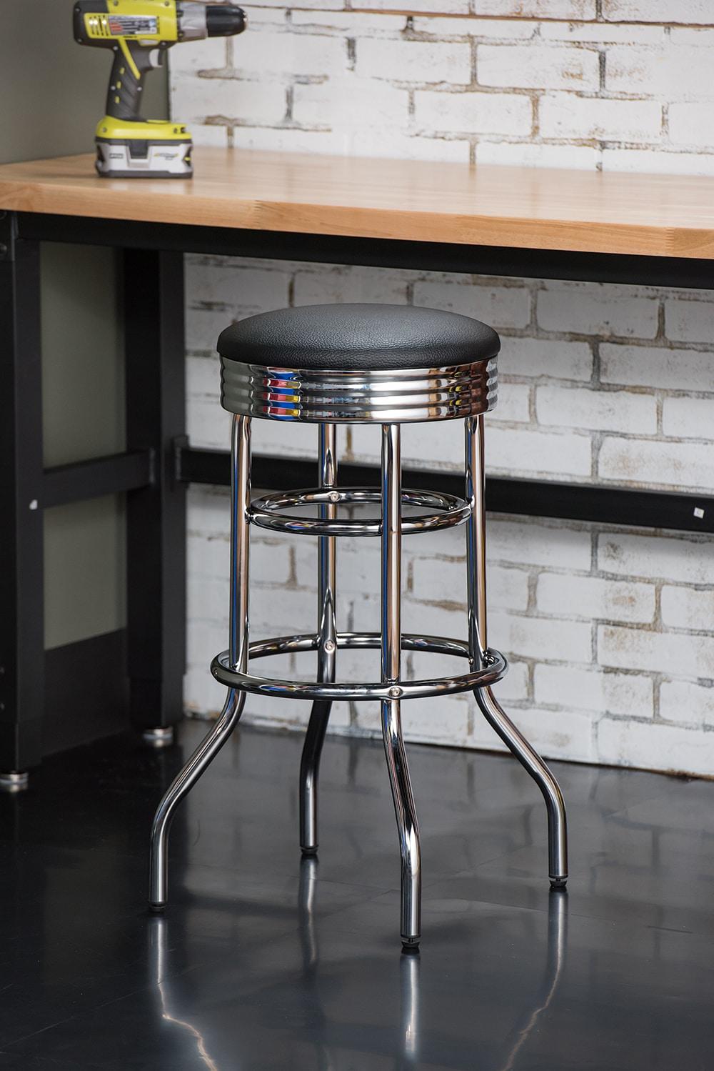 Trinity  30" Swivel Stool, Chrome