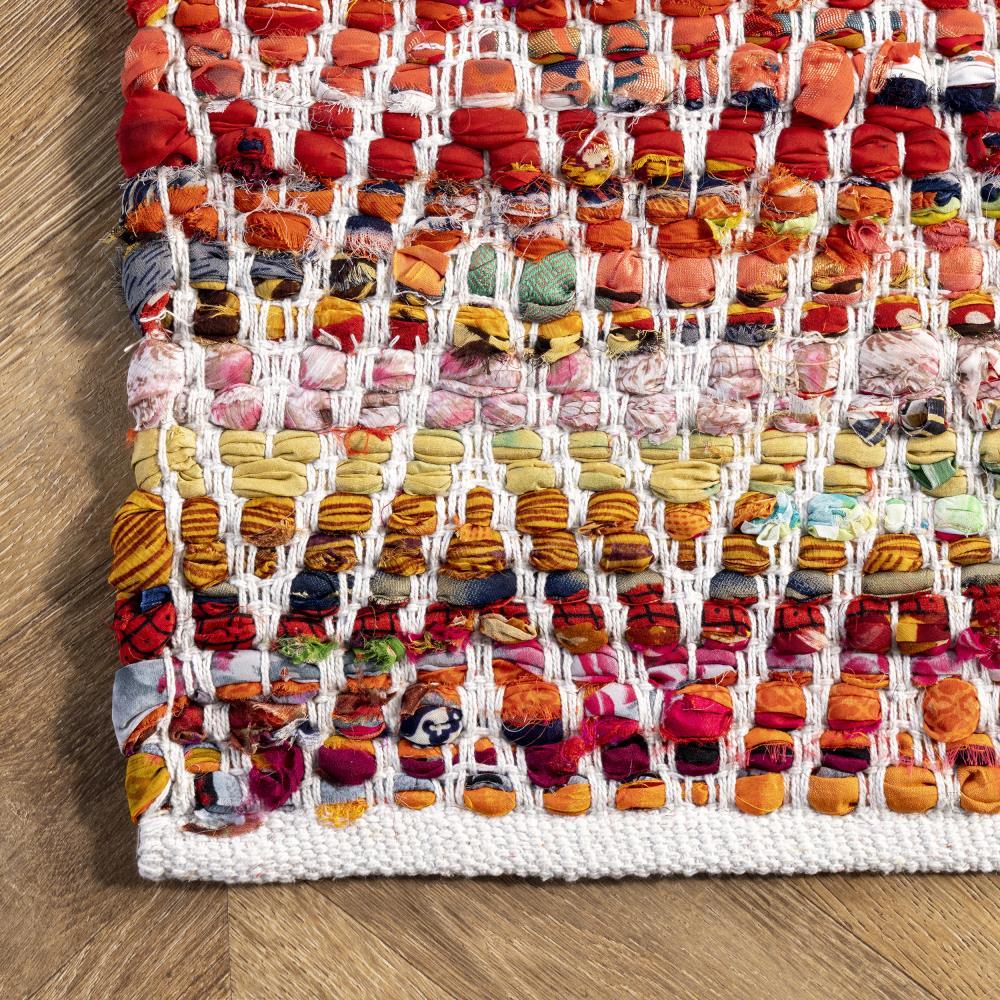 nuLOOM Rochell Handwoven Chevron Runner Rug, 2' 6" x 10', Magenta