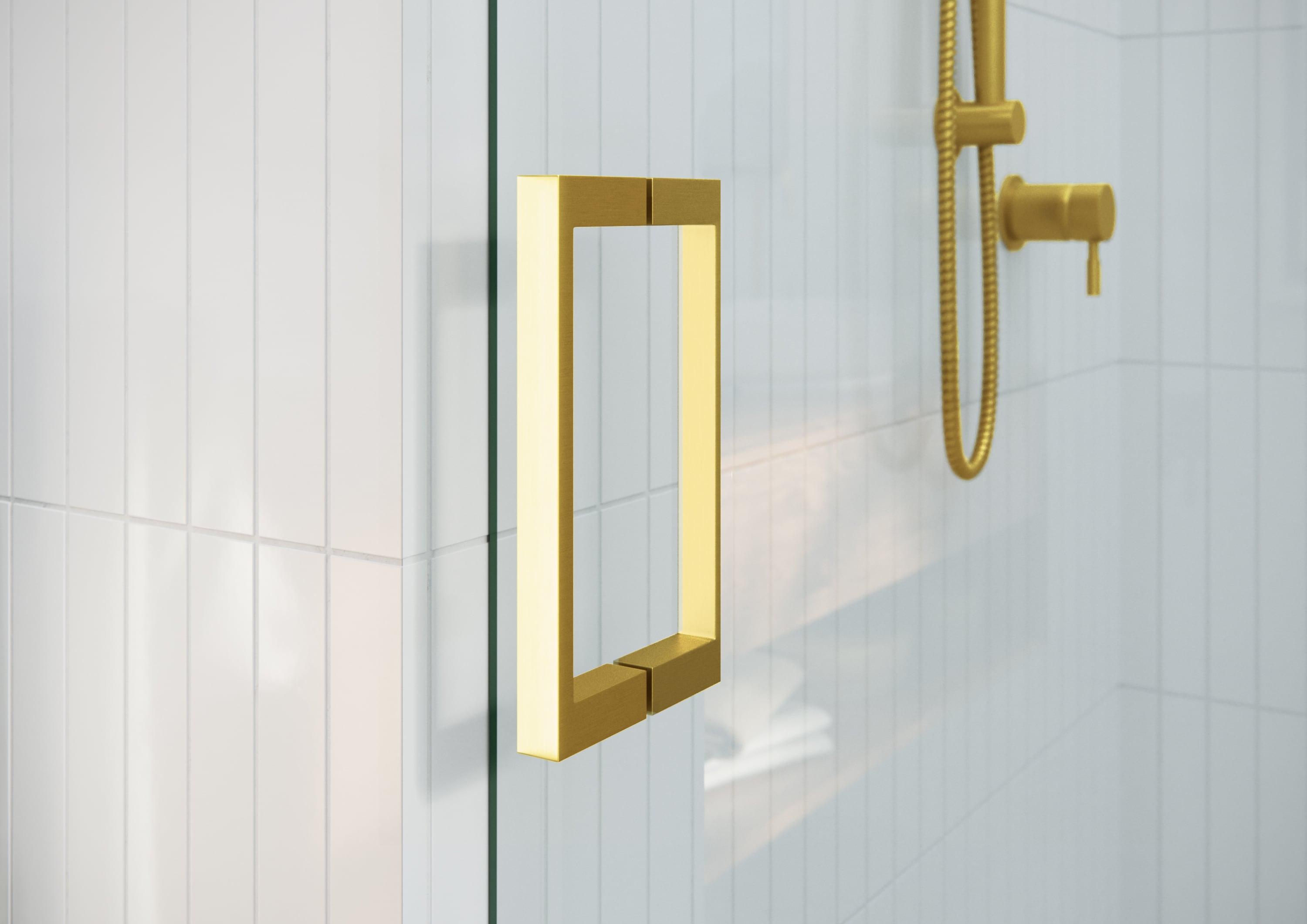 Astro 56 in. - 60 in. x 60 in. Frameless Sliding Bathtub Door
