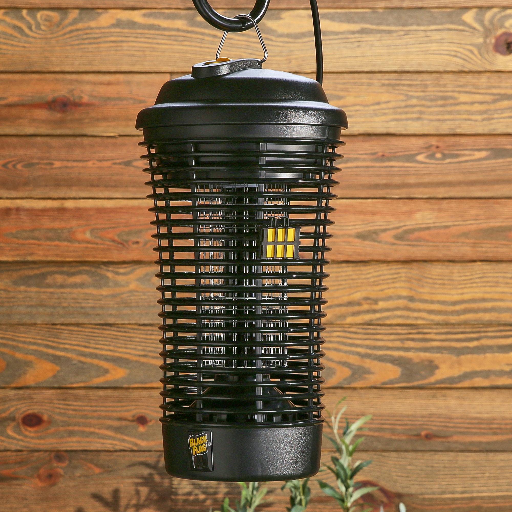 Black Flag 5500 Volt Deluxe 40 Watt Electronic Insect Killer,  Bug Zapper, 1.5 Acre Coverage, Black