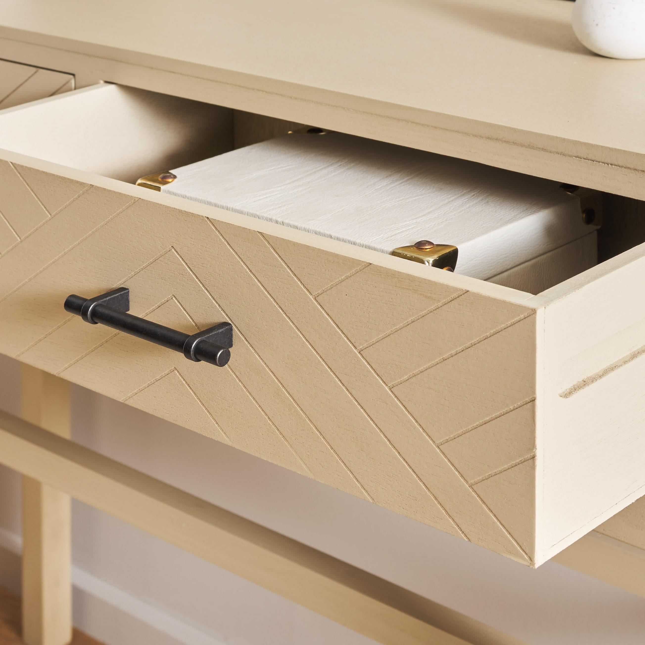 Ajana 2 Drawer Console Table - CNS5709D - Beige - Safavieh