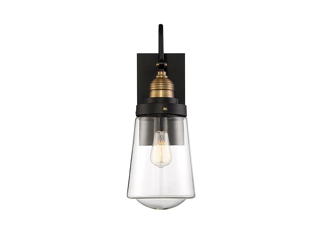 Savoy House Exterior Collections 1 - Light Pendant in  Vintage Black/Warm Brass