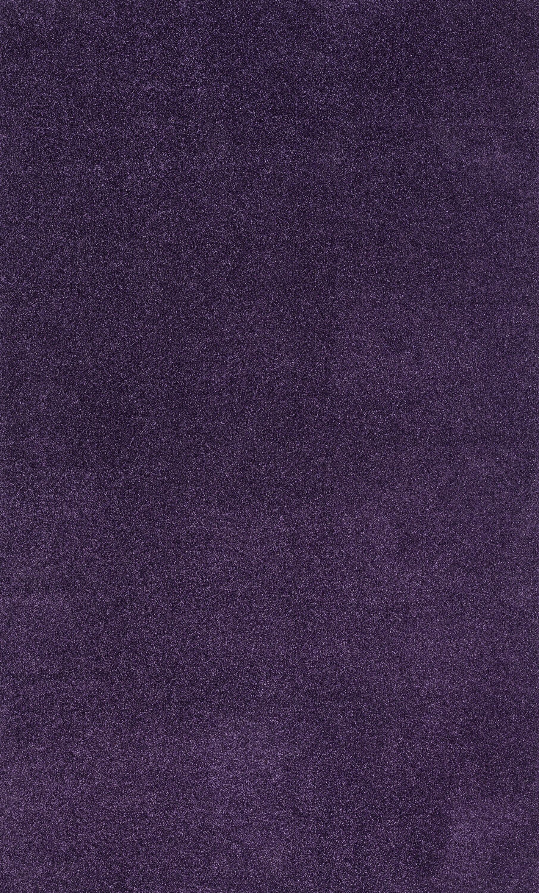 4'x6' Haze Solid Low-Pile, Purple - JONATHAN Y