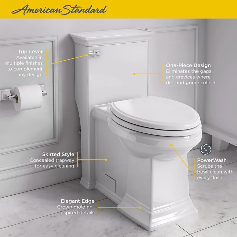 American Standard Town Square 1.28 Gallons GPF Elongated Comfort Height Floor Mounted Kit (Seat Included)