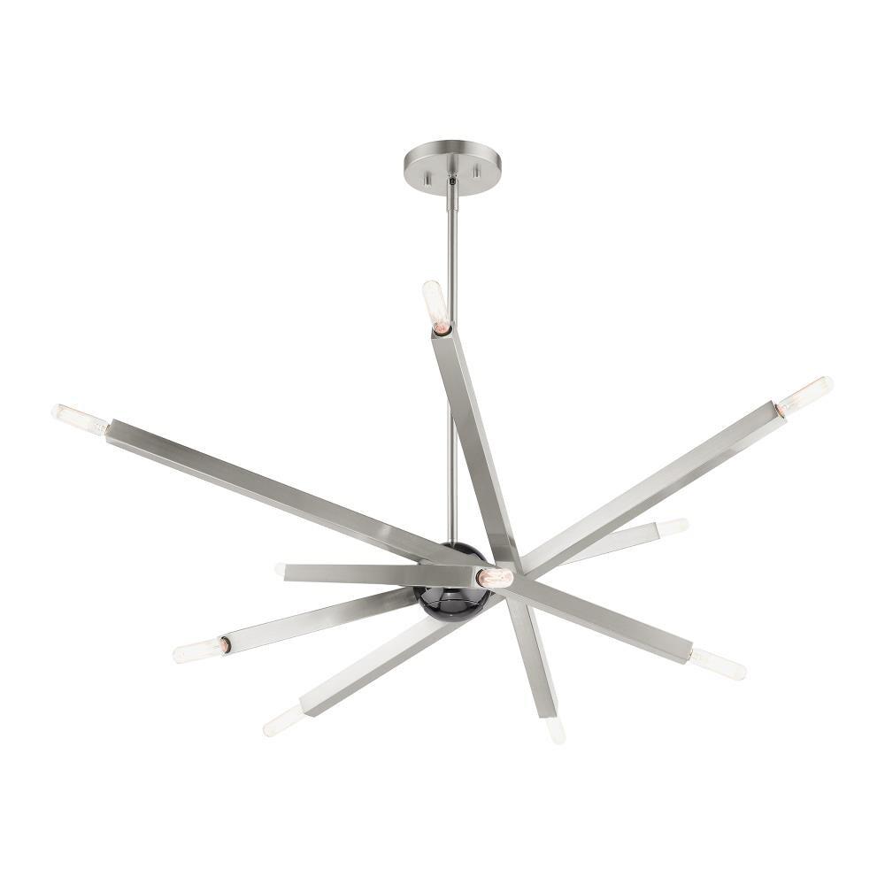 Livex Lighting - Moco - 10 Light Chandelier in Modern Style - 32 Inches wide by