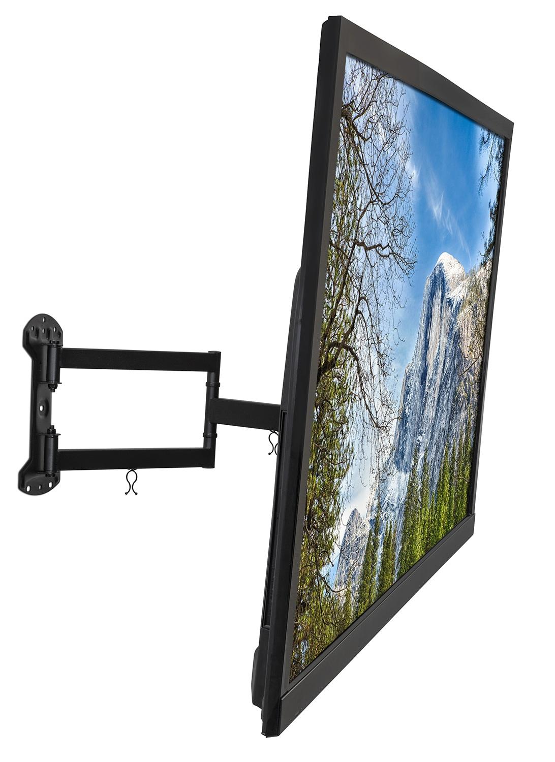 Mount-It! Full Motion TV Wall Mount | Long Arm TV Mount with 24 Inch Extension | Fits 32 to 55 Inch TVs with Up to VESA 400 x 400, 77 Lbs. Capacity