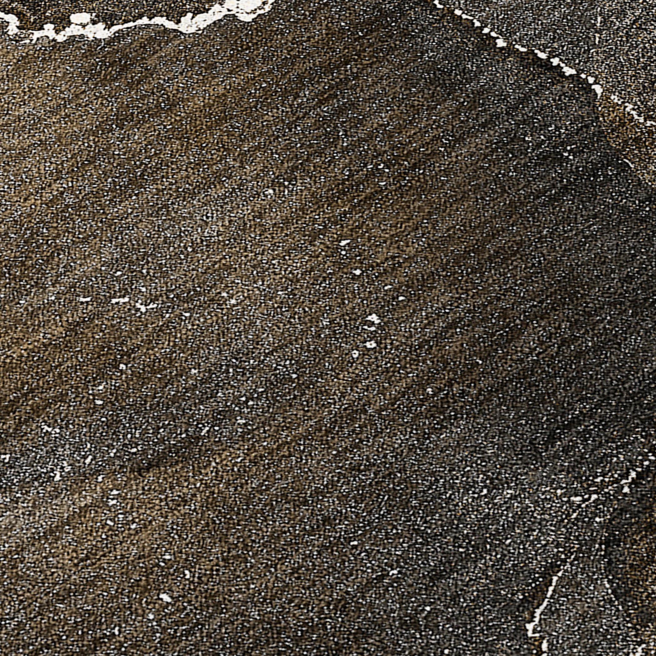 Brown and Gray Abstract Synthetic Washable Area Rug