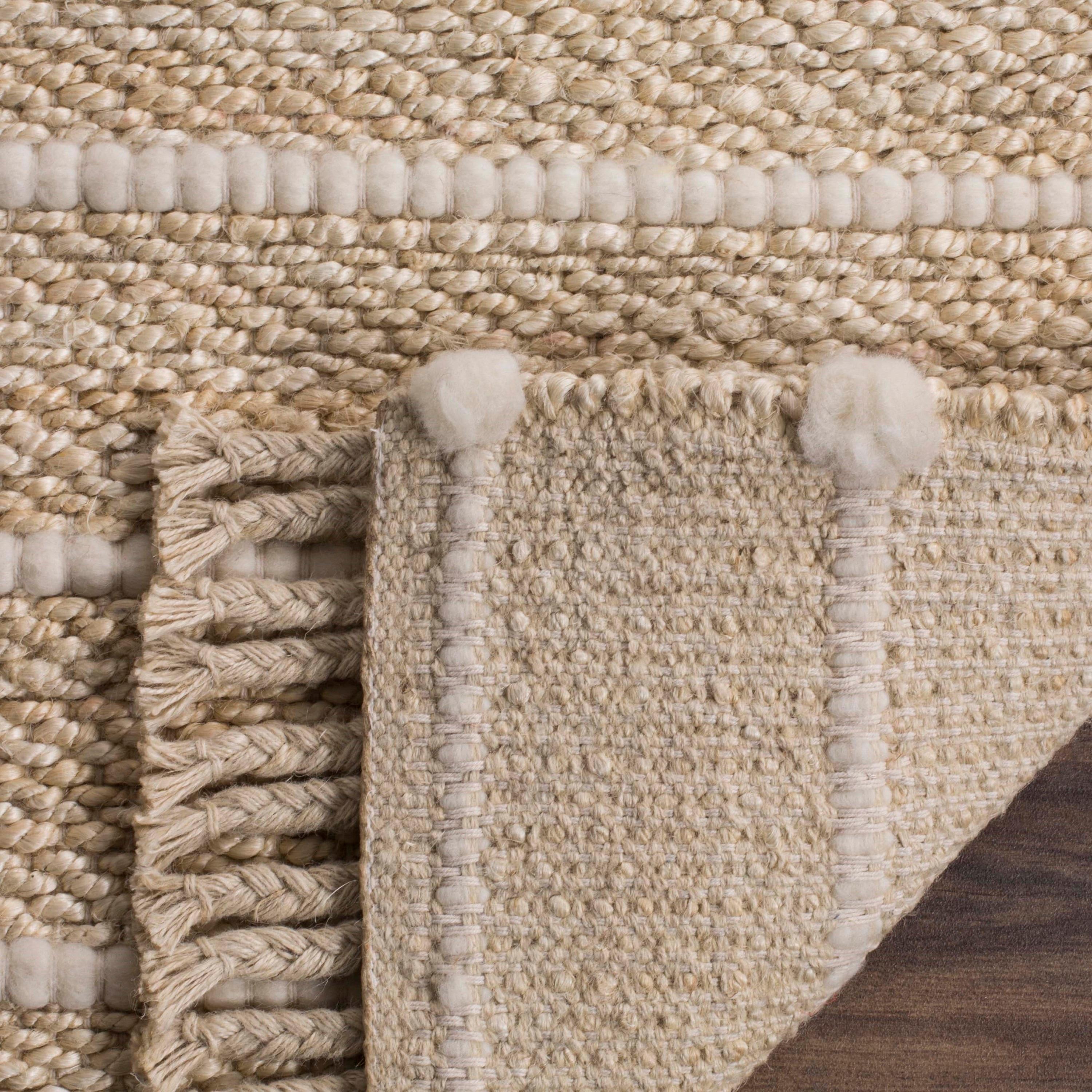 Natural Fiber NF550 Hand Woven Indoor Accent Rug - Ivory/Ivory - 3'x5' - Safavieh.