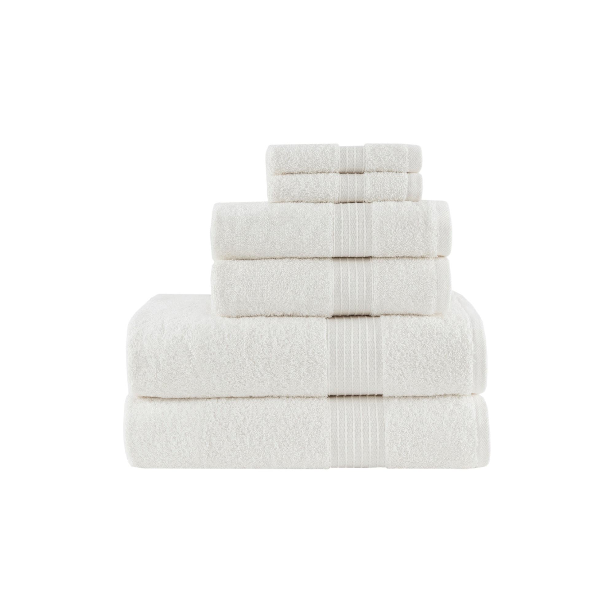 Madison Park 6 Piece 100% Organic Cotton Bath Towels Multi-Size Set