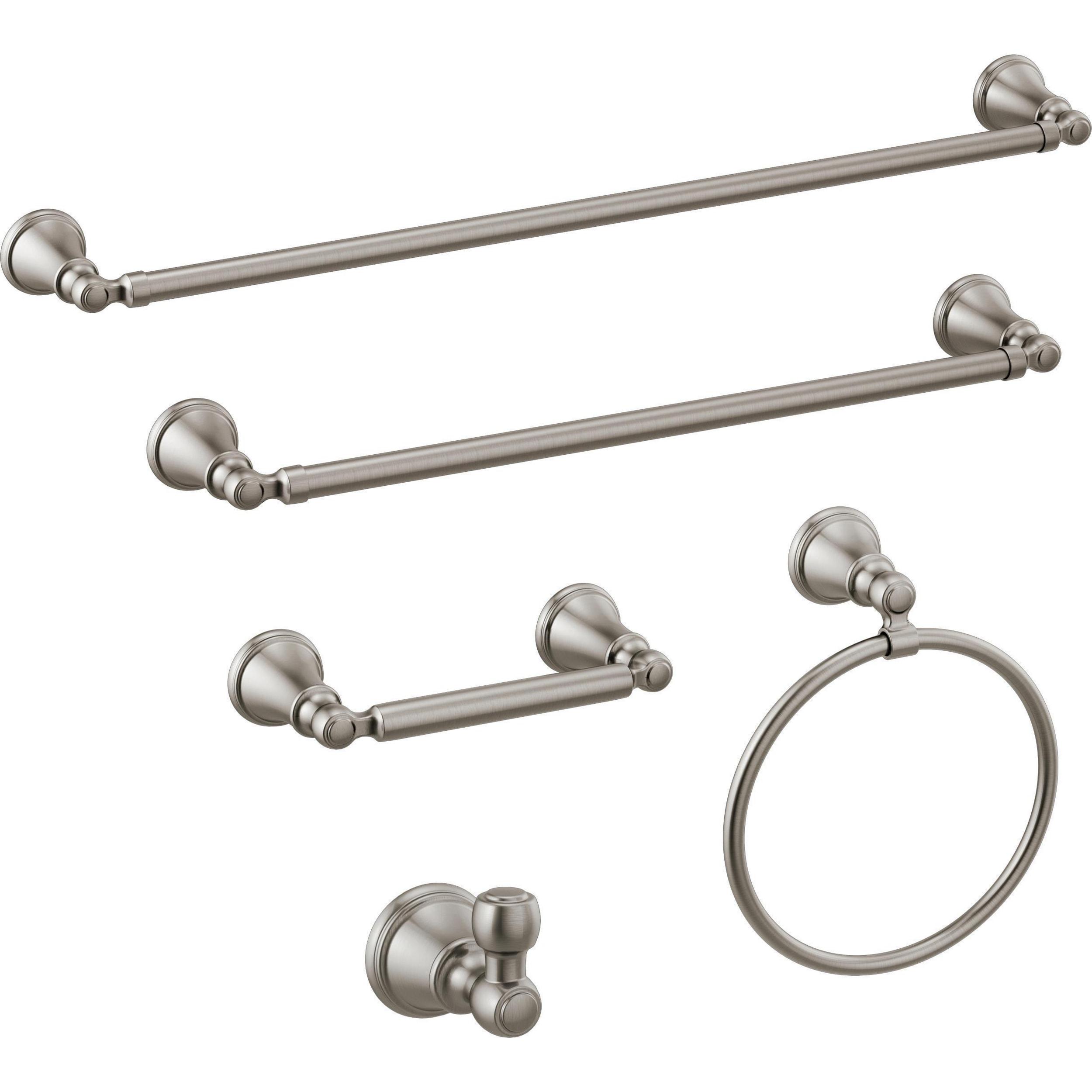 Woodhurst 24 in. Wall Mount Towel Bar Bath Hardware Accessory